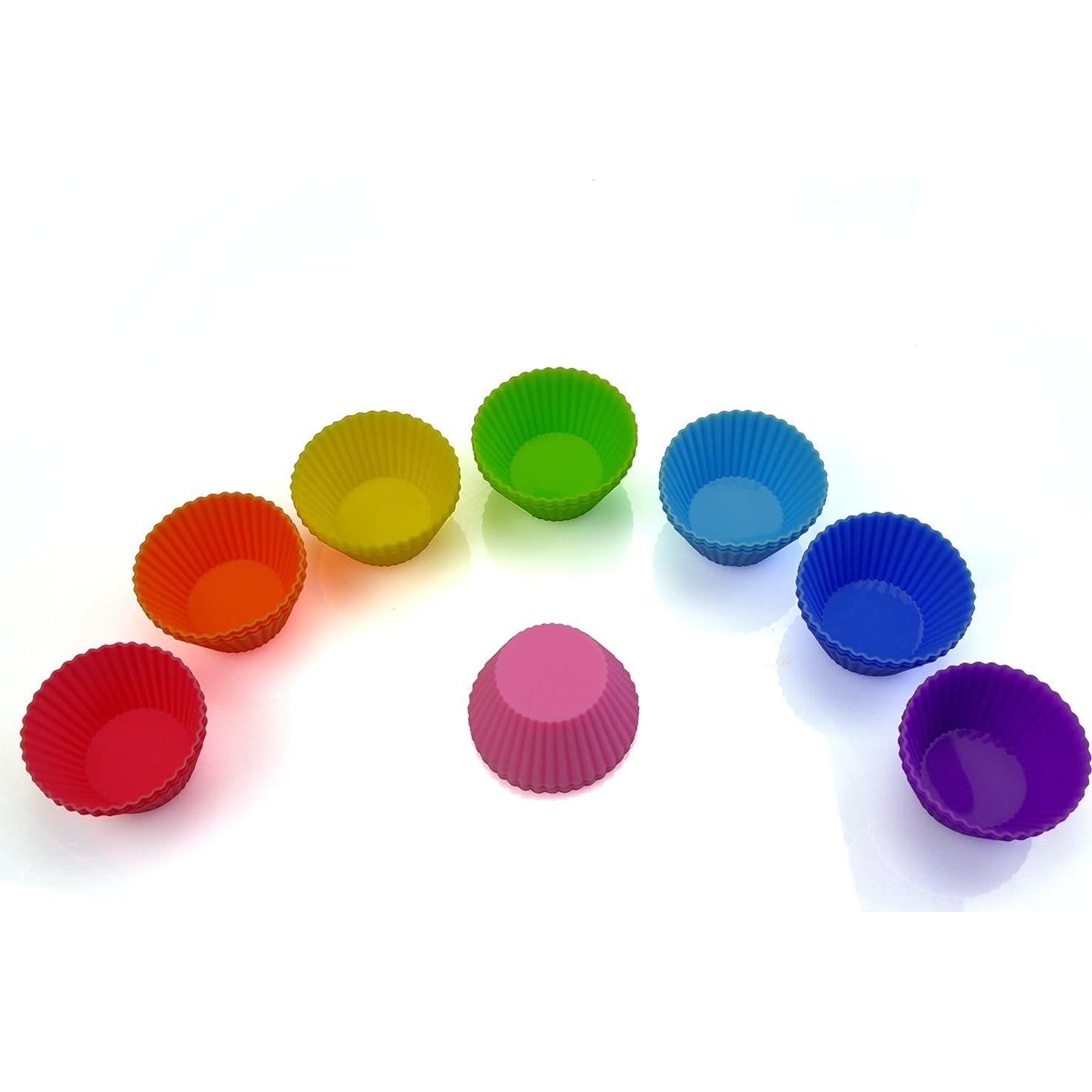 Moldes de Cupcake de Silicona Mirenlife 24 Piezas Reutilizables