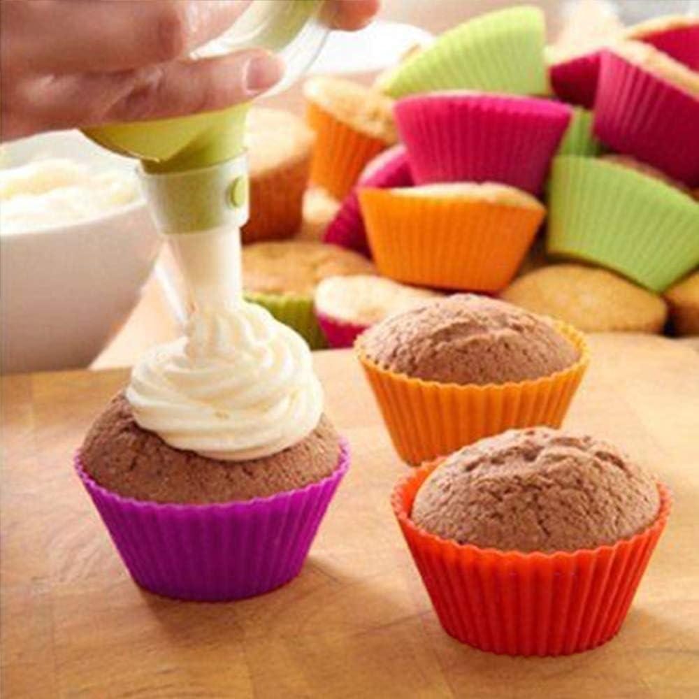Moldes de Cupcake de Silicona Mirenlife 24 Piezas Reutilizables