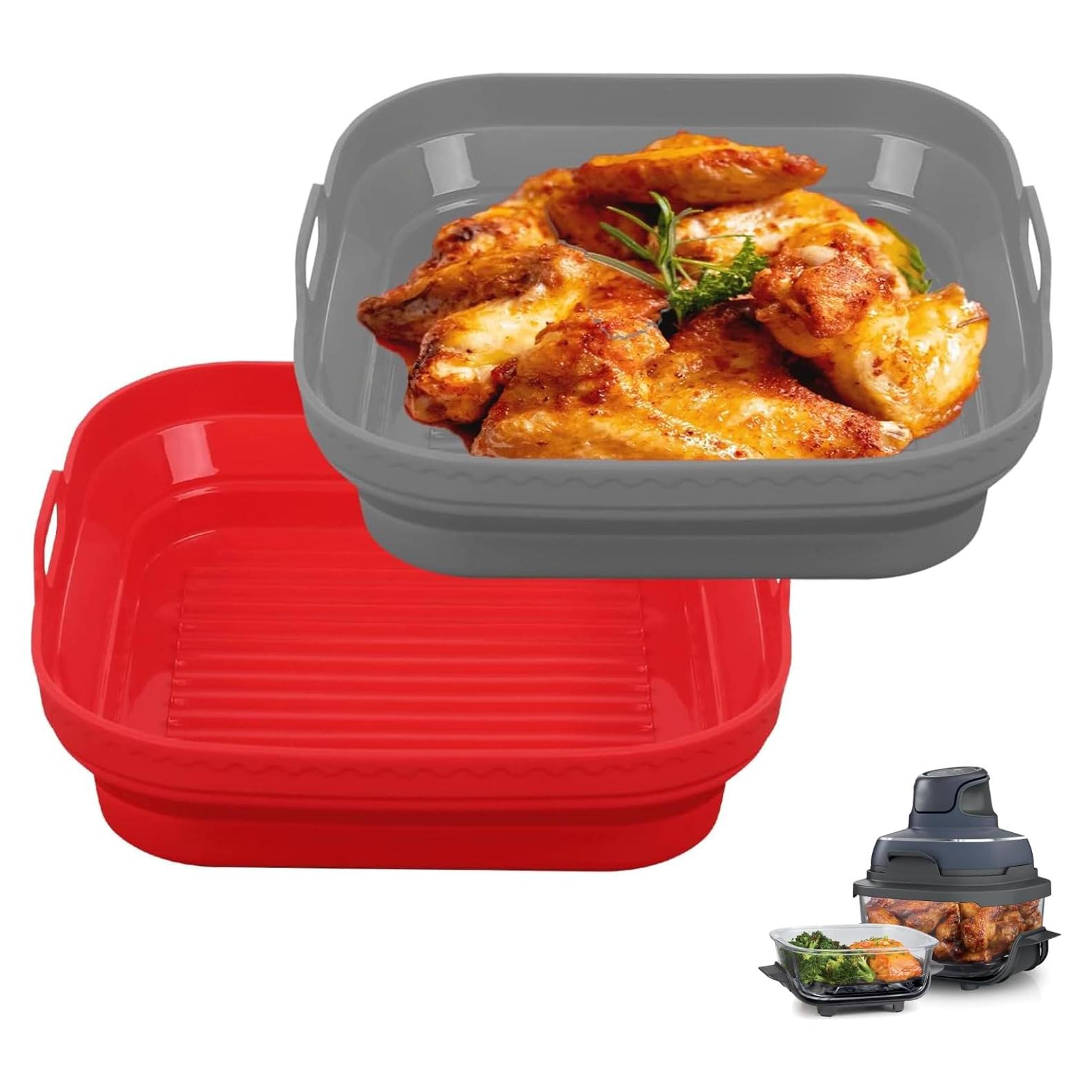 Forro de Silicona Antiadherente SIUDANGKA para Freidora Ninja Crispi - 2 Piezas