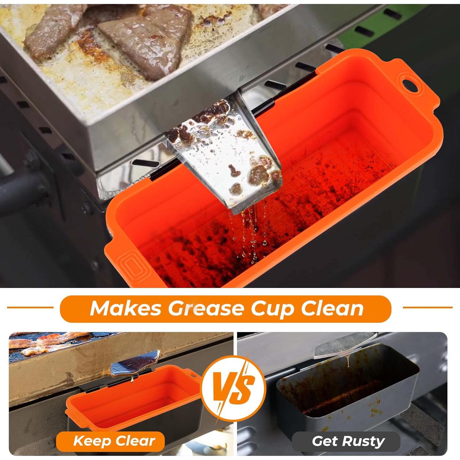 Forros de Taza de Grasa de Silicona Blackstone 2-Pack 16.99cm