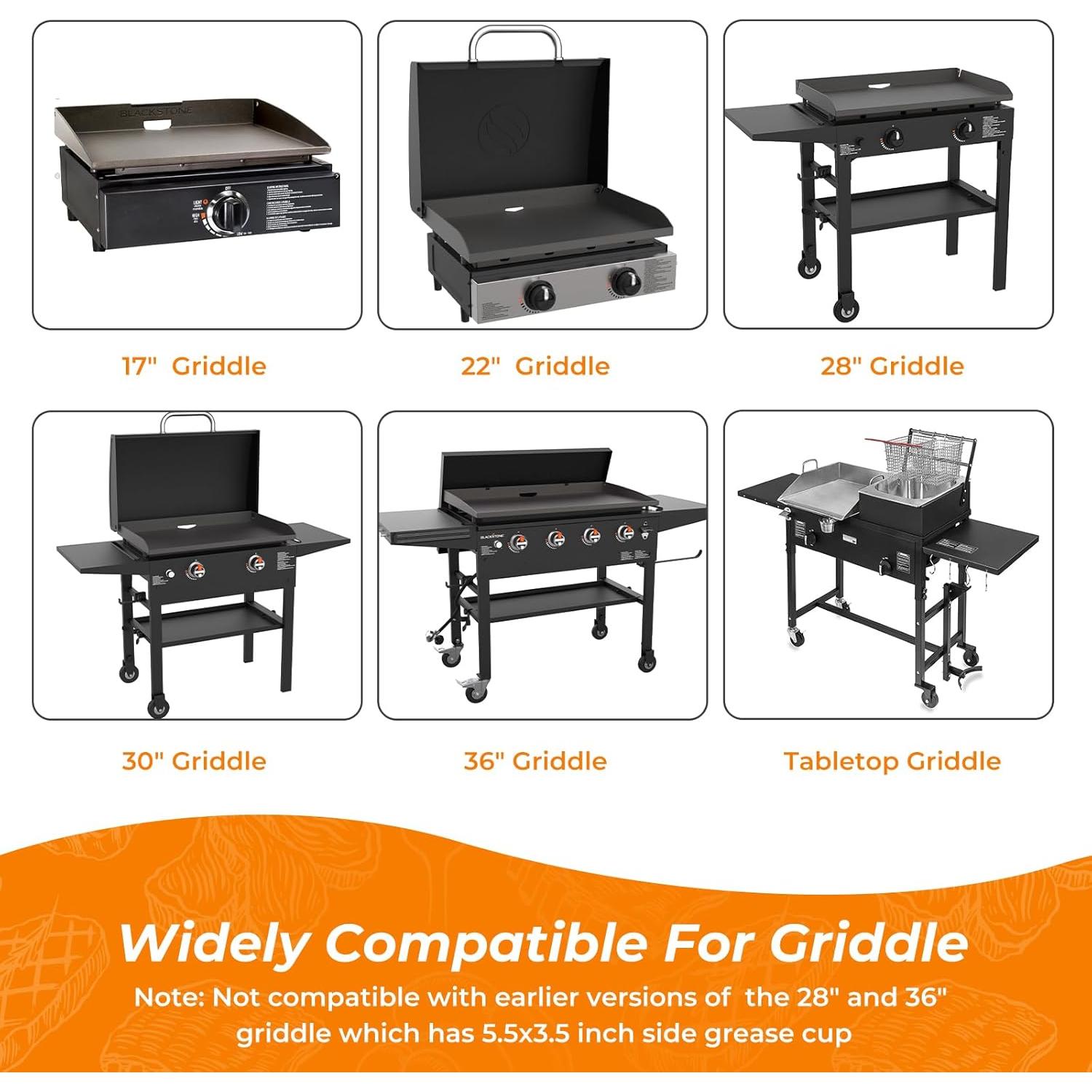 Forros de Taza de Grasa de Silicona Blackstone 2-Pack 16.99cm