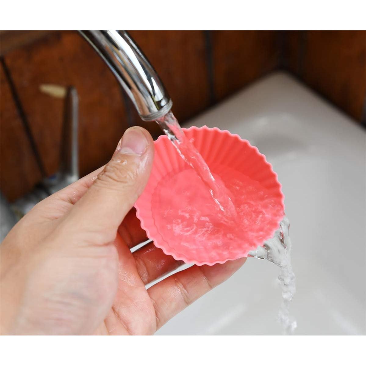 Tazas de Hornear de Silicona Mirenlife - 24 Piezas - 4 Formas