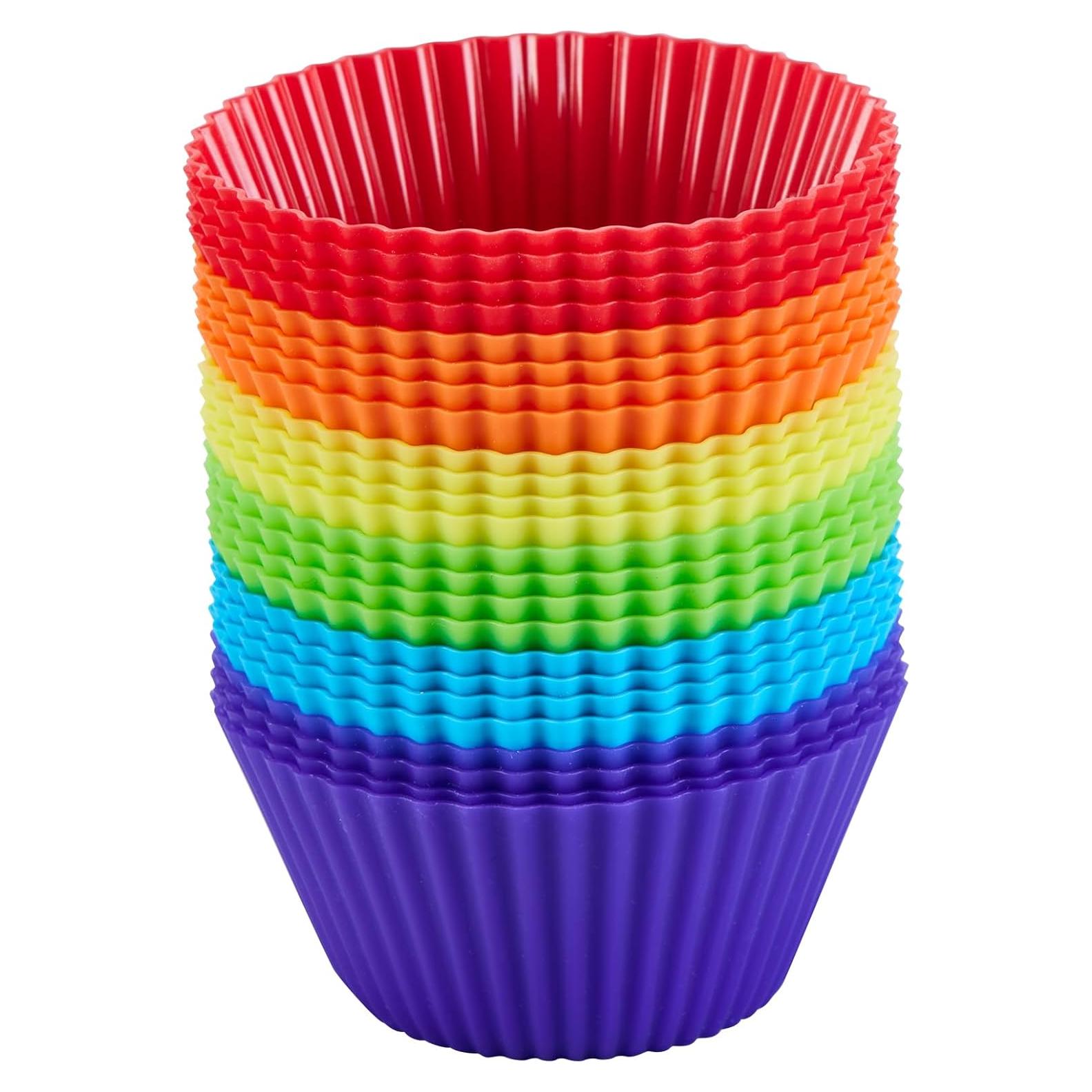 Moldes de Silicona Reutilizables TEIBVG 24 Piezas 7cm