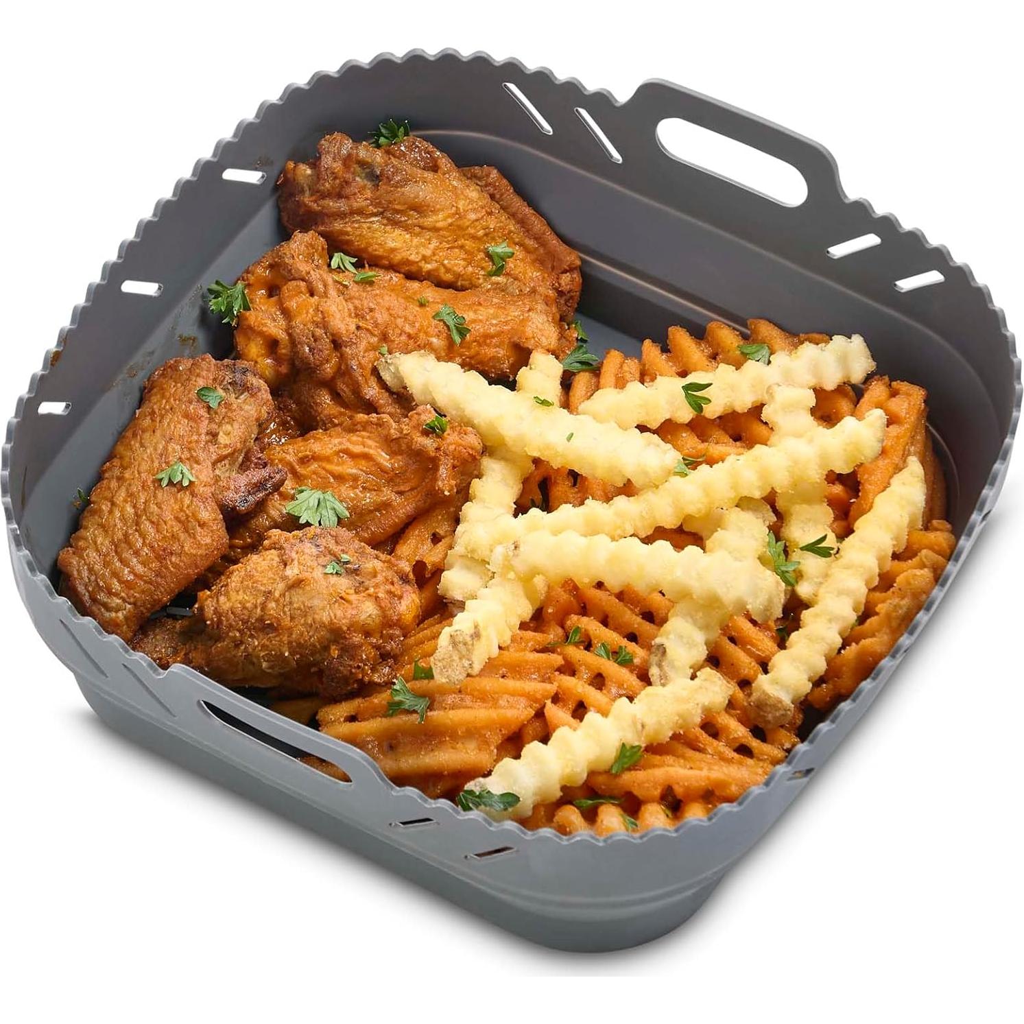 Forro de Silicona Plegable HIC Kitchen 22.86 cm Cuadrado 5-7 Qt