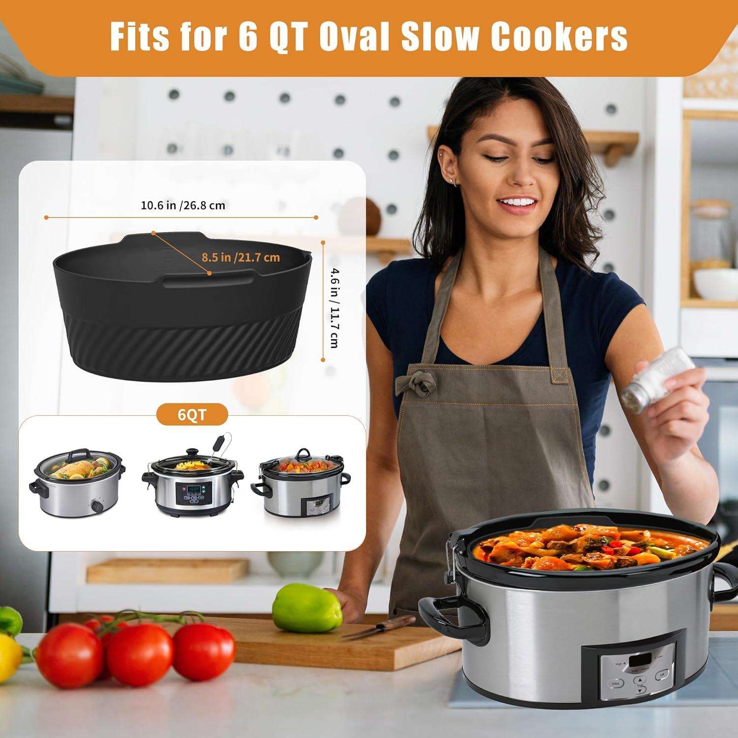 Forros de Silicona Reutilizables Maywe Tanso para Olla de Cocción Lenta 6 QT