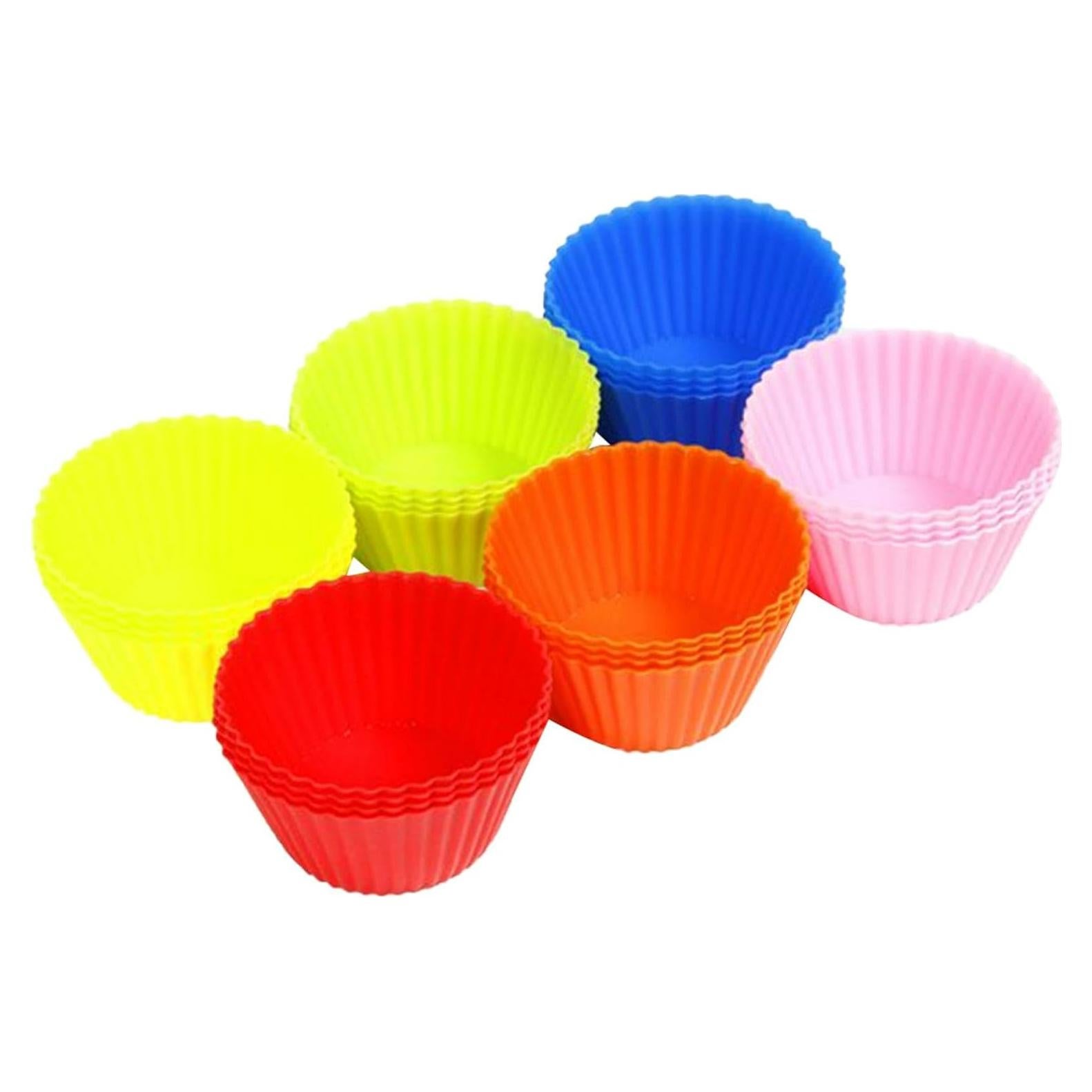 Moldes de Silicona para Muffin 24pcs Reutilizables JIANWEI