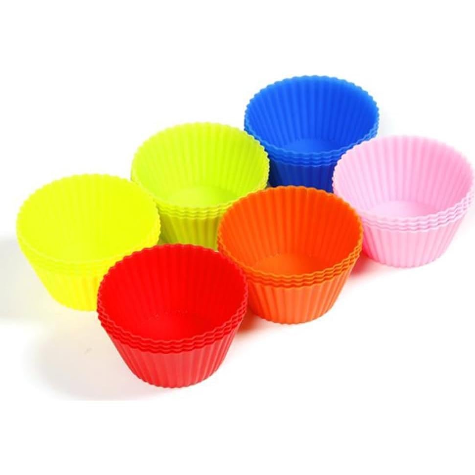 Moldes de Silicona para Muffin 24pcs Reutilizables JIANWEI