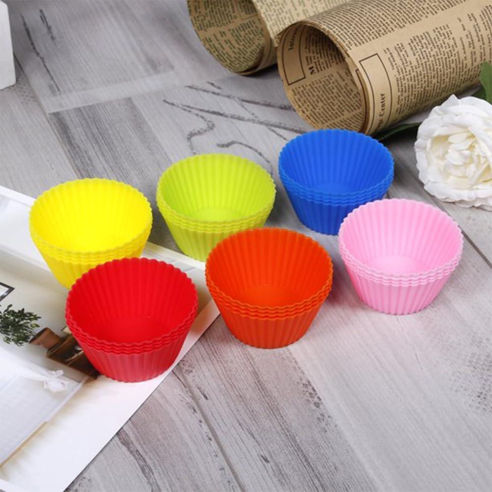 Moldes de Silicona para Muffin 24pcs Reutilizables JIANWEI