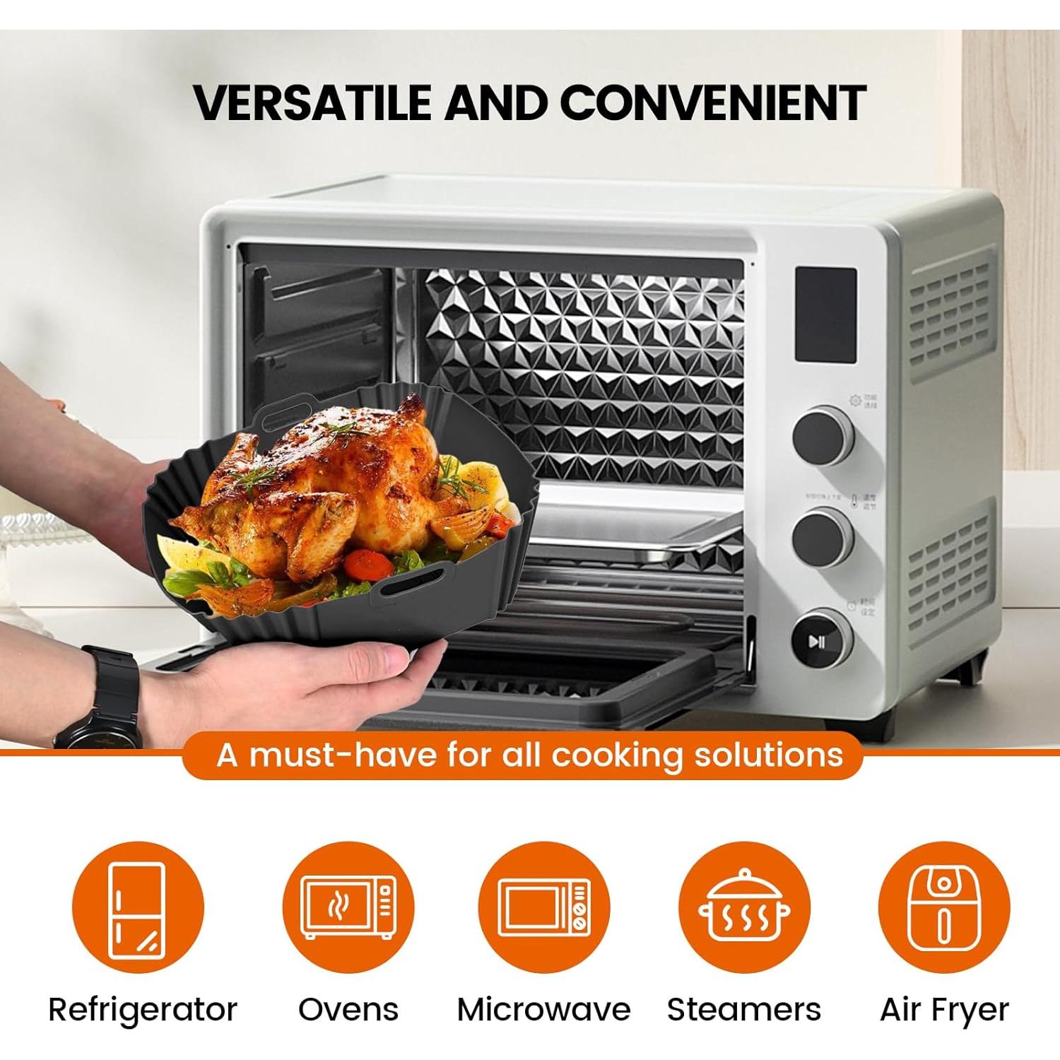 Forros de Silicona Reutilizables KALWNIA para Freidora Ninja Crispi