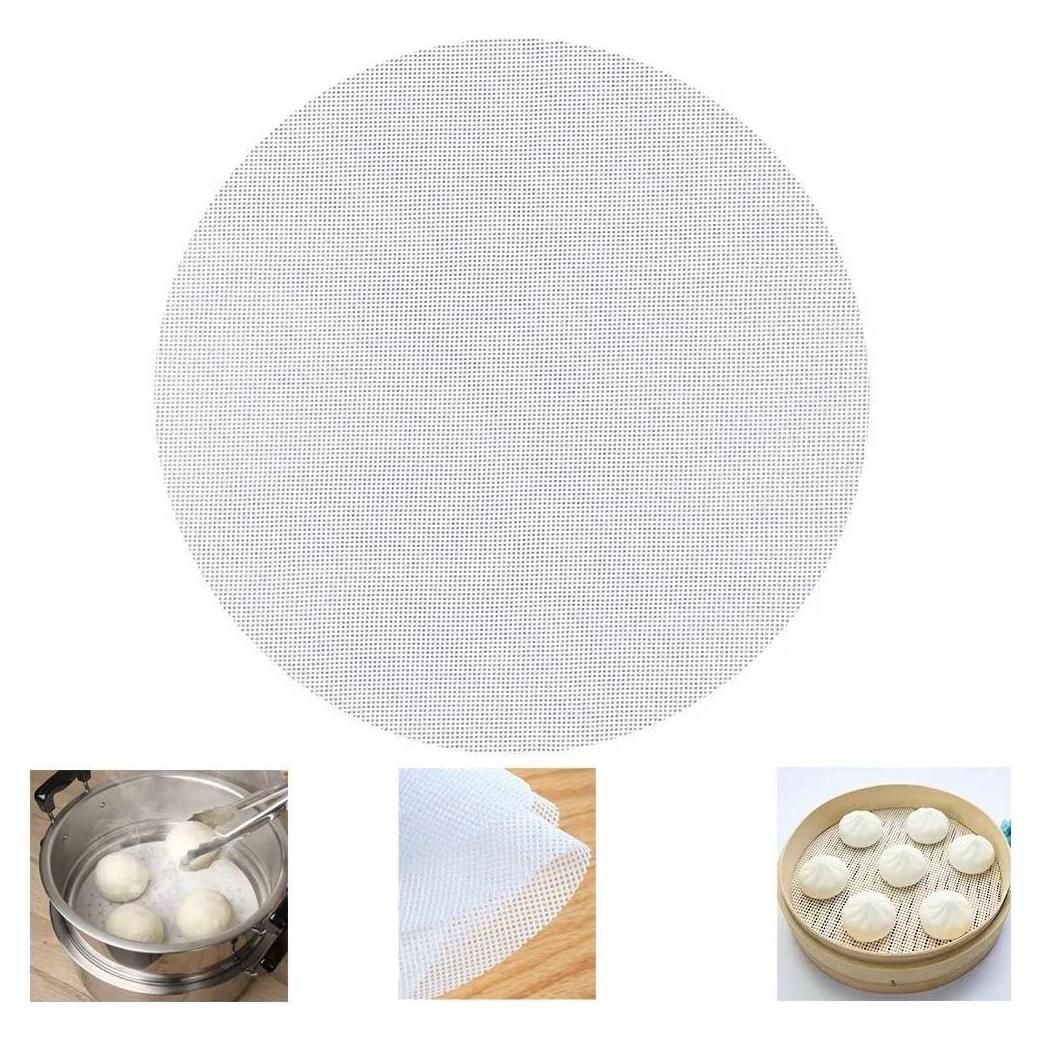Malla de Vapor de Silicona Melostu 25.4 cm Antiadherente - Paquete de 6