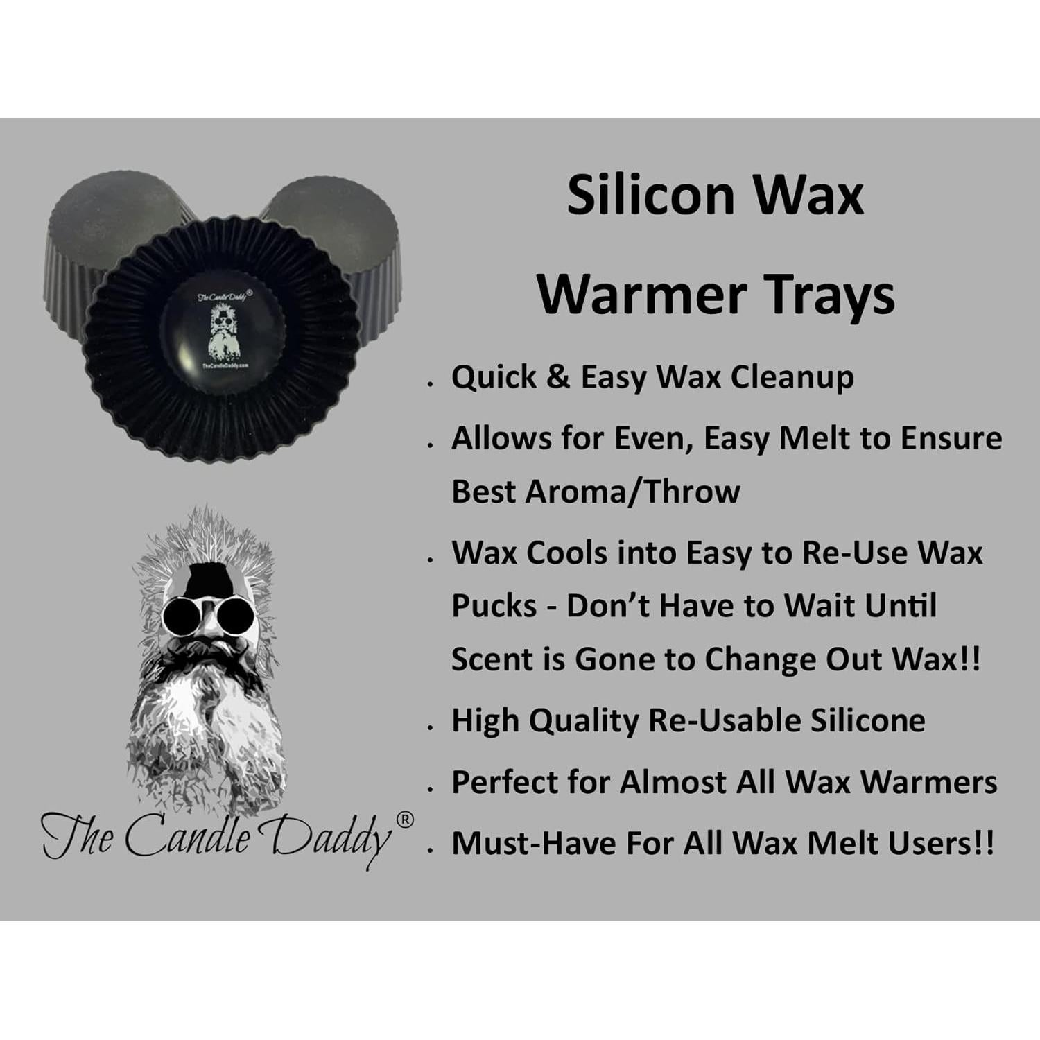 Paquete de 3 Forros de Silicona The Candle Daddy para Calentadores de Cera