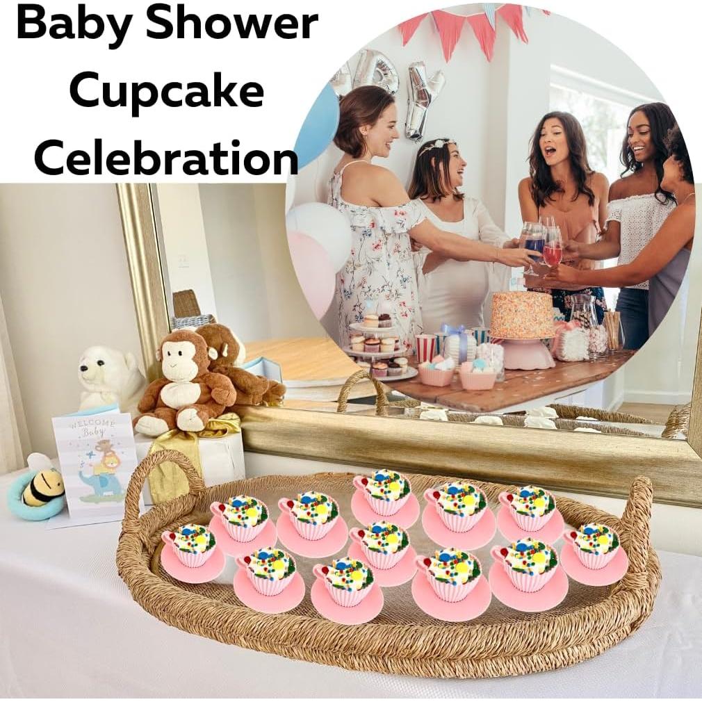 Moldes para Cupcakes Evelots - Juego de 24 Piezas de Silicona