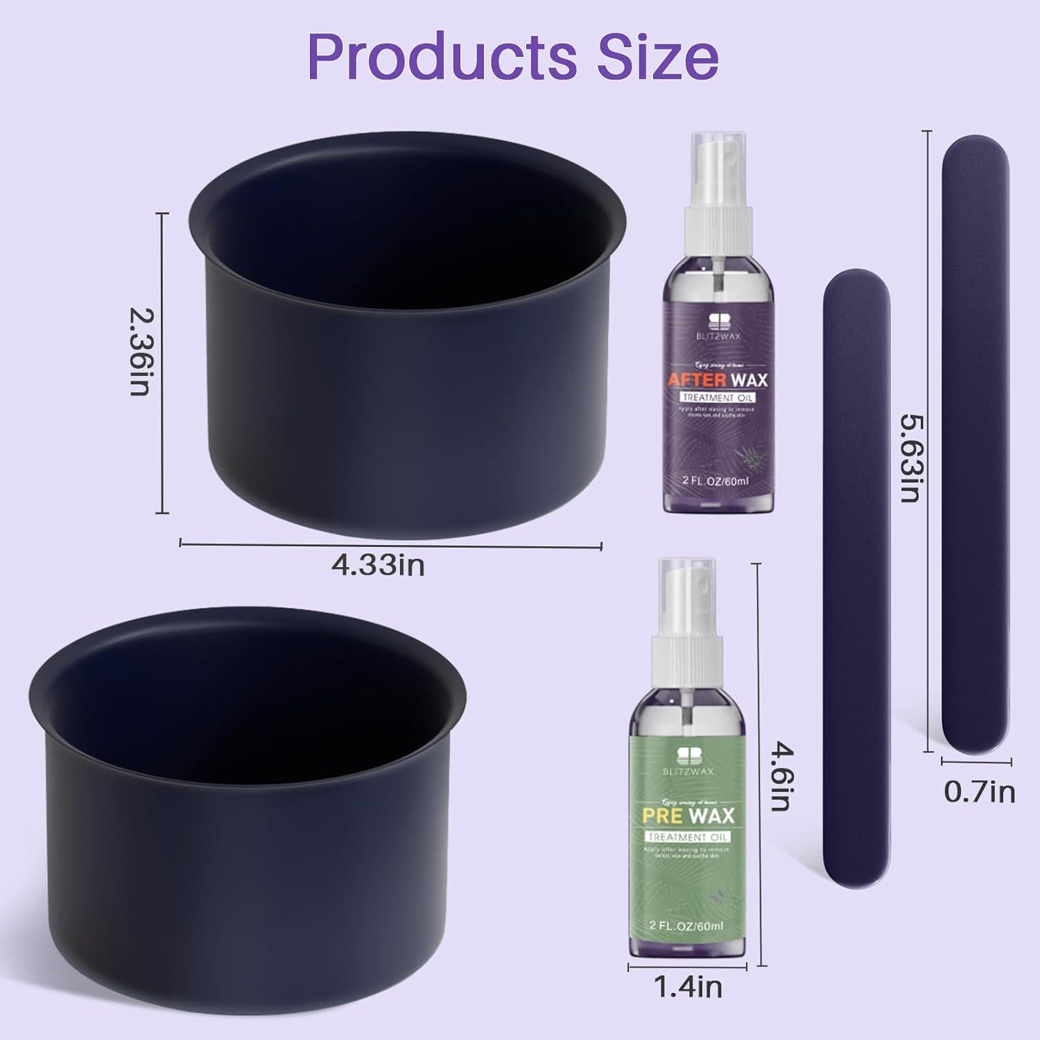 Forros de Silicona para Recipientes de Cera BLITZWAX 2 Pcs