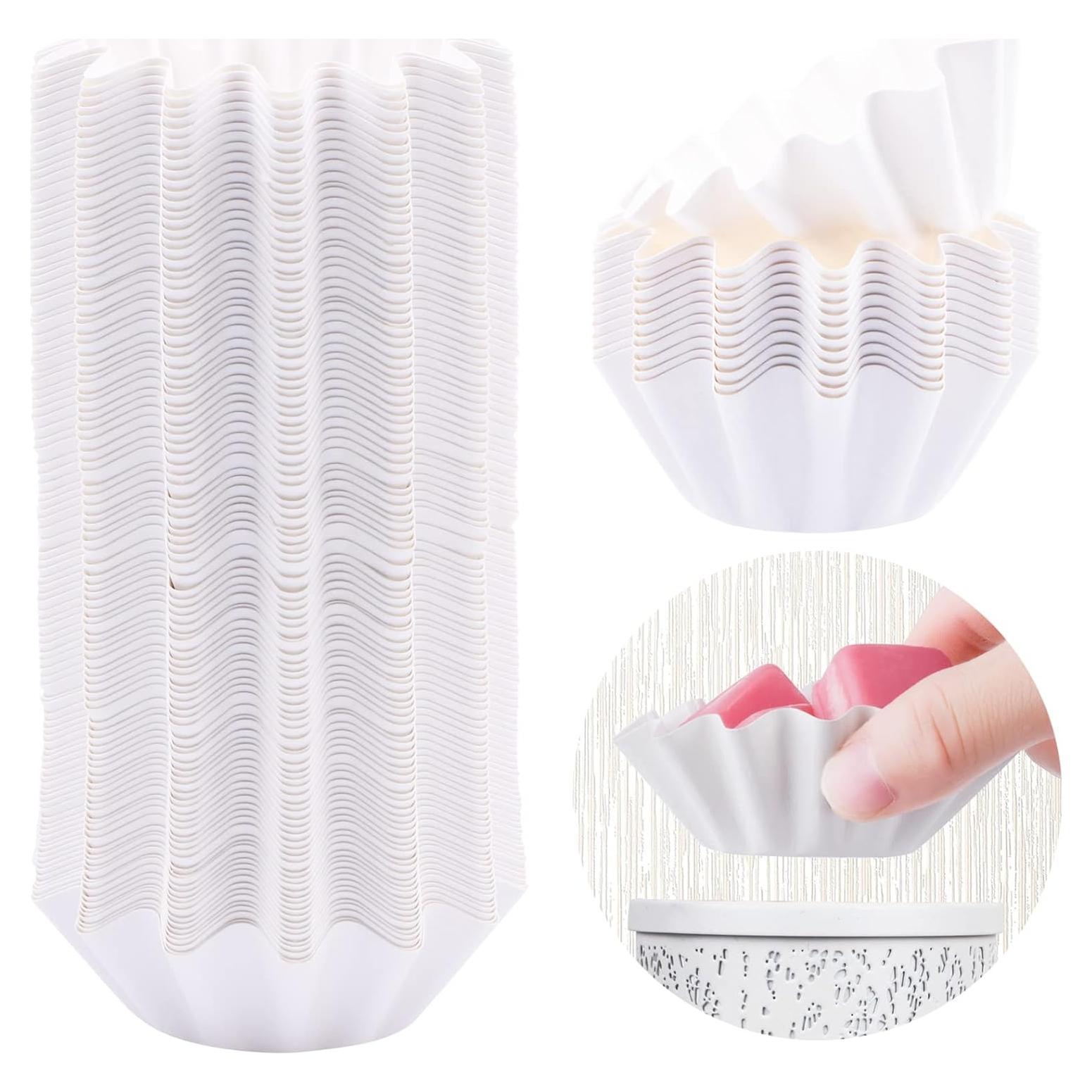 Capa de Calentador de Cera Reutilizable FANDOL 100PCS Blanca