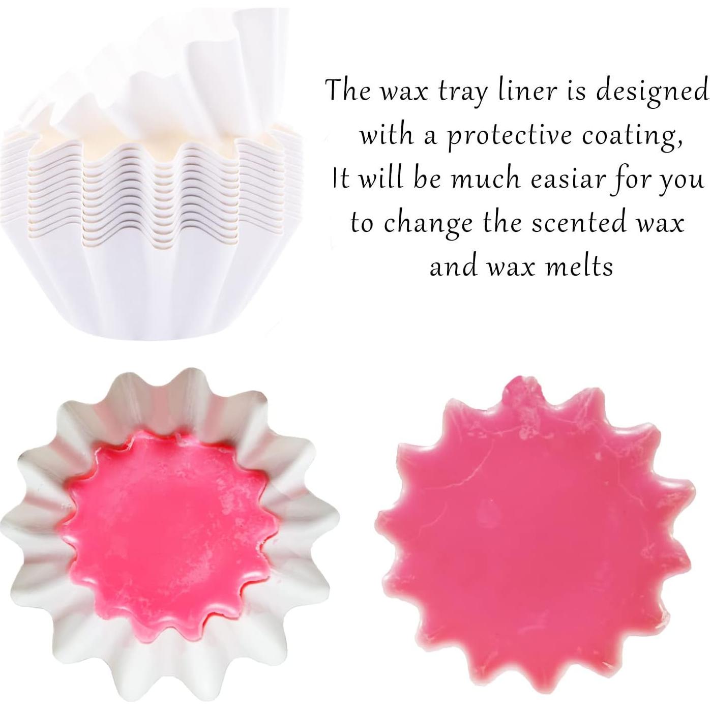 Capa de Calentador de Cera Reutilizable FANDOL 100PCS Blanca