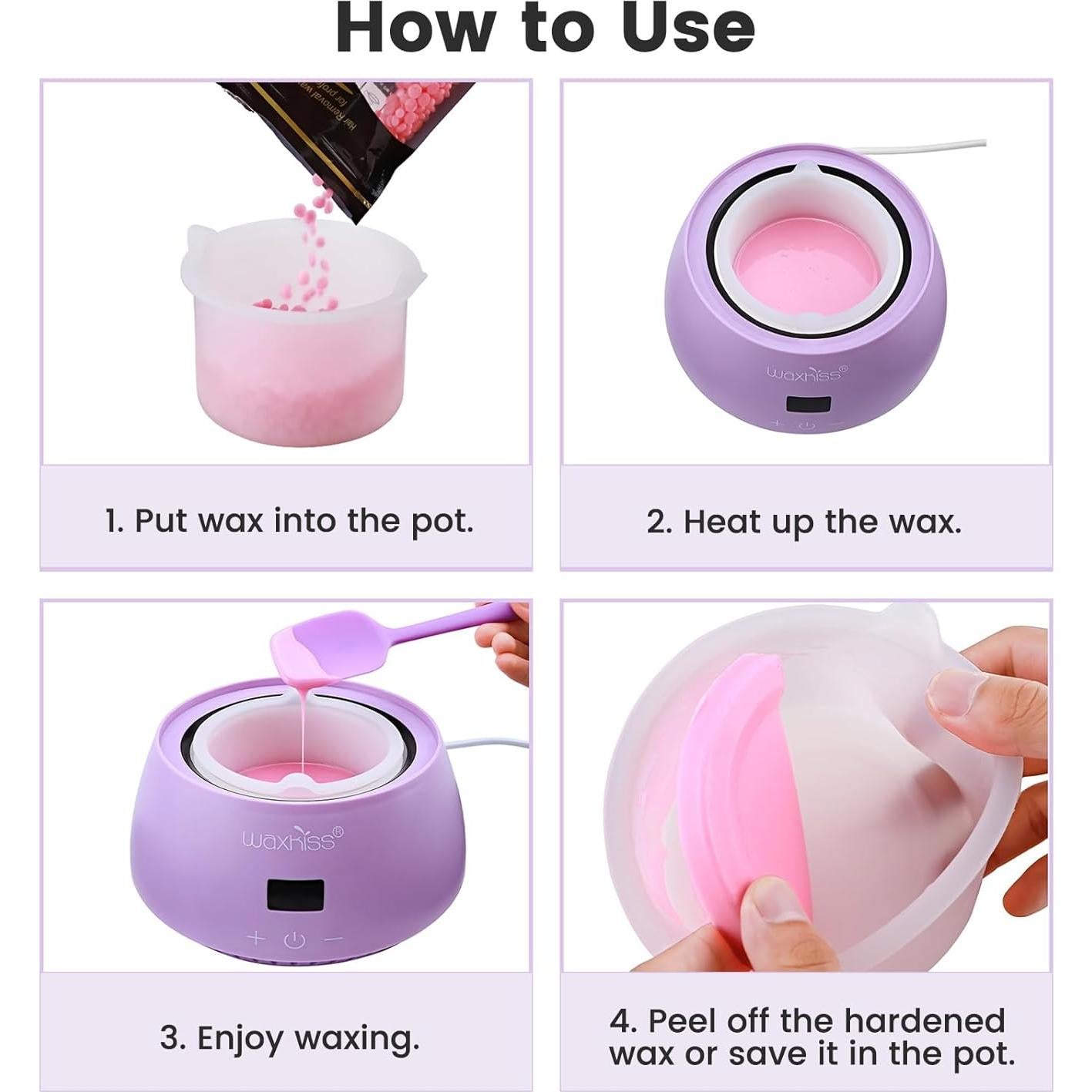 Tazón de Silicona Antiadherente Delanie 500ml para Depilación