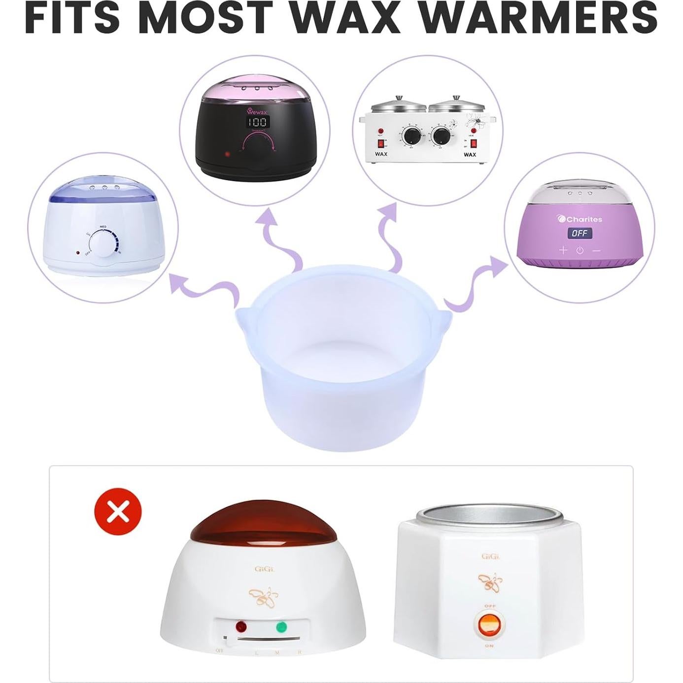 Tazón de Silicona Antiadherente Delanie 500ml para Depilación