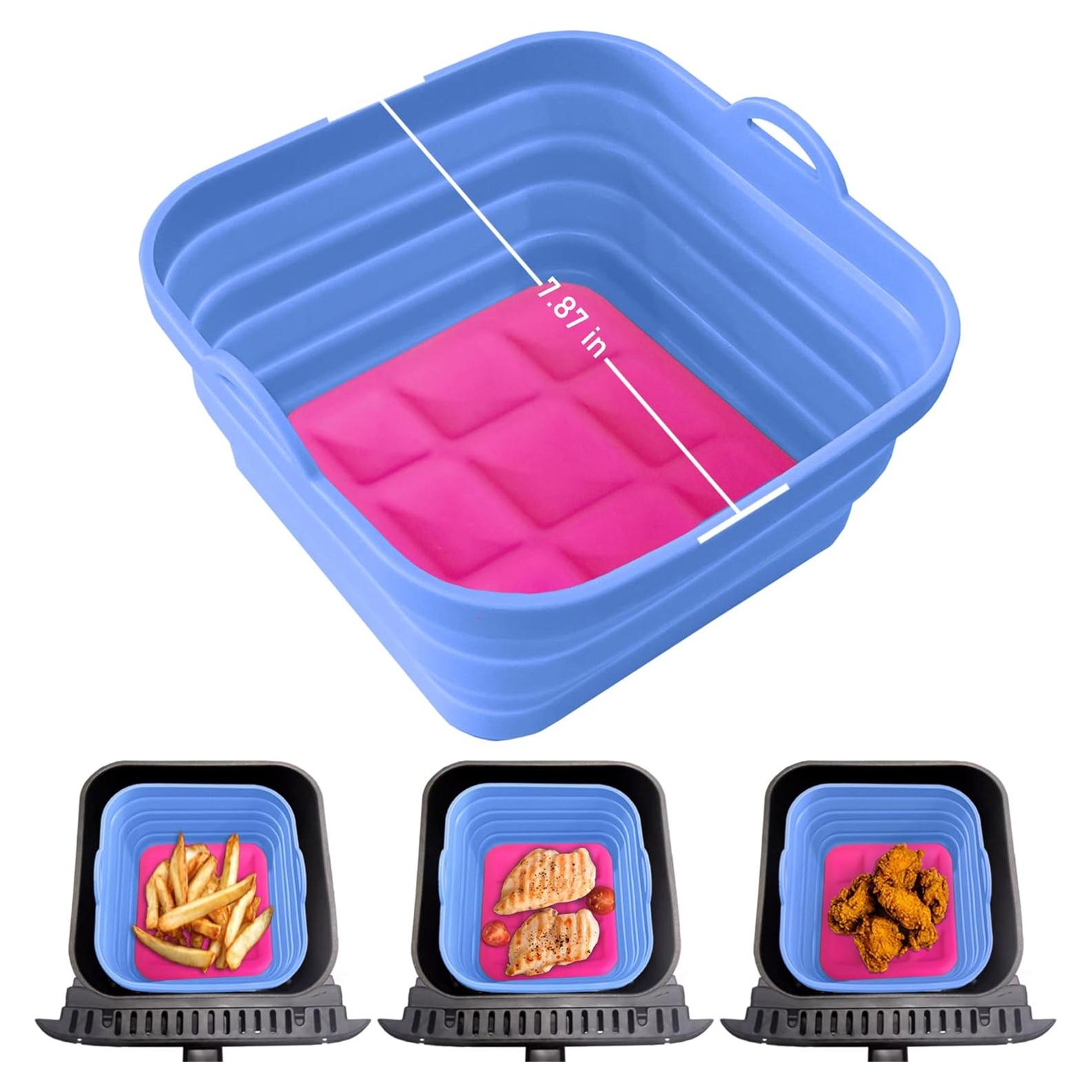 Forros de Silicona Reutilizables Yansipor 20 cm para Freidora de Aire