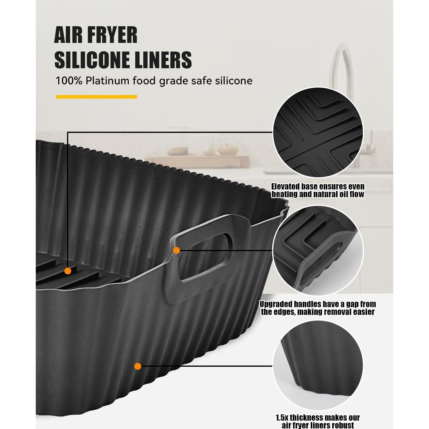 Forros de Silicona Ninja Crispi para Freidora de Aire 4QT y 6T