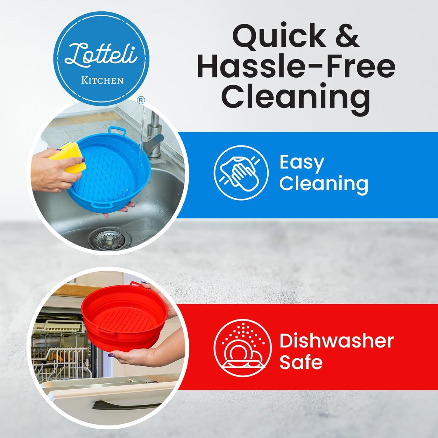 Forros de Silicona Reutilizables Lotteli para Freidora de Aire 5QT