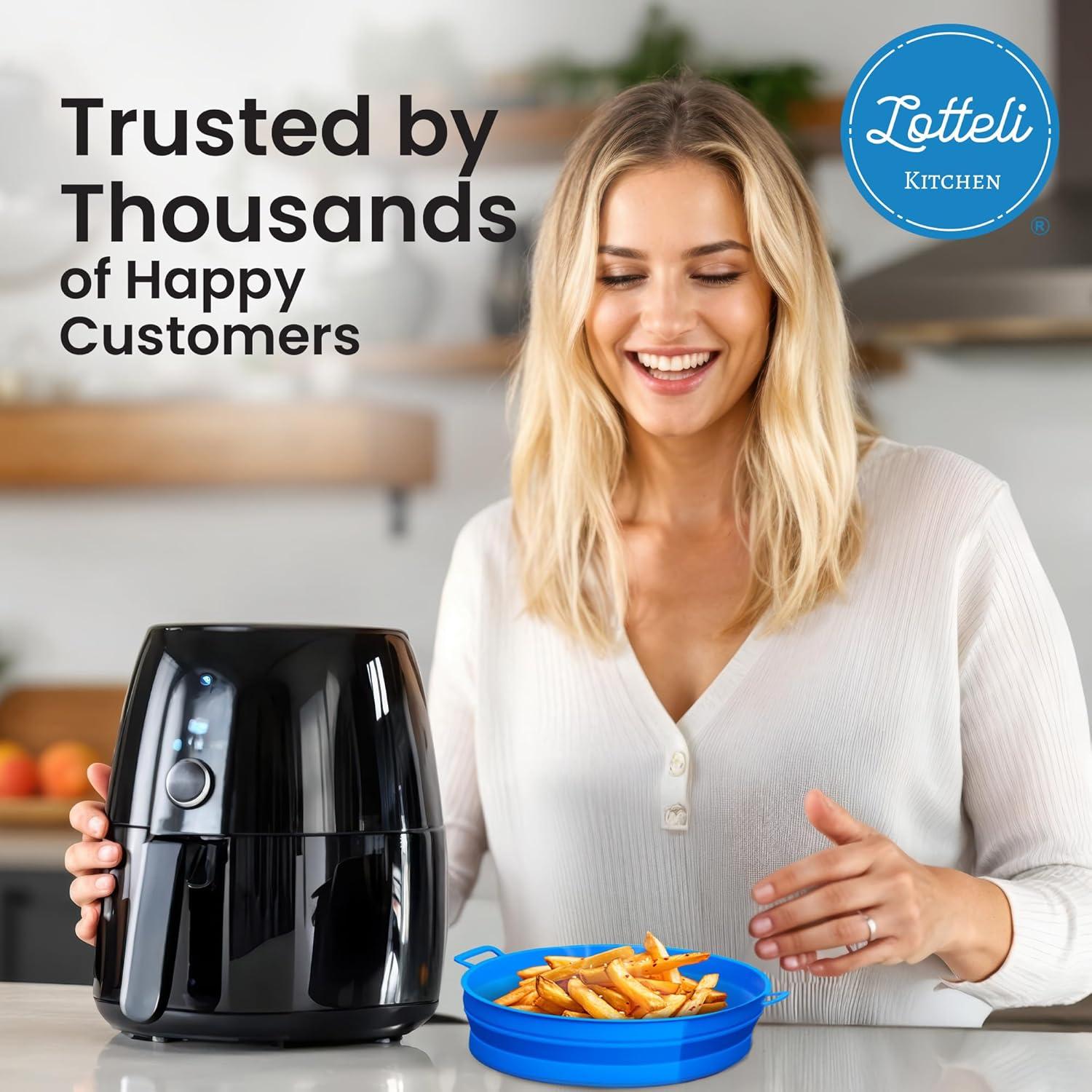 Forros de Silicona Reutilizables Lotteli para Freidora de Aire 5QT