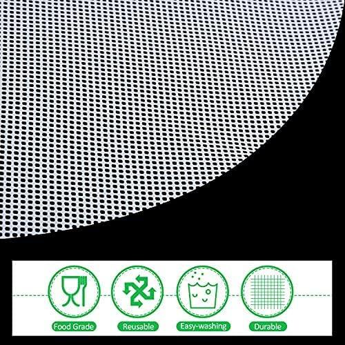 Hojas de Silicona Redondas Blulu 8 Piezas Antiadherentes 33cm