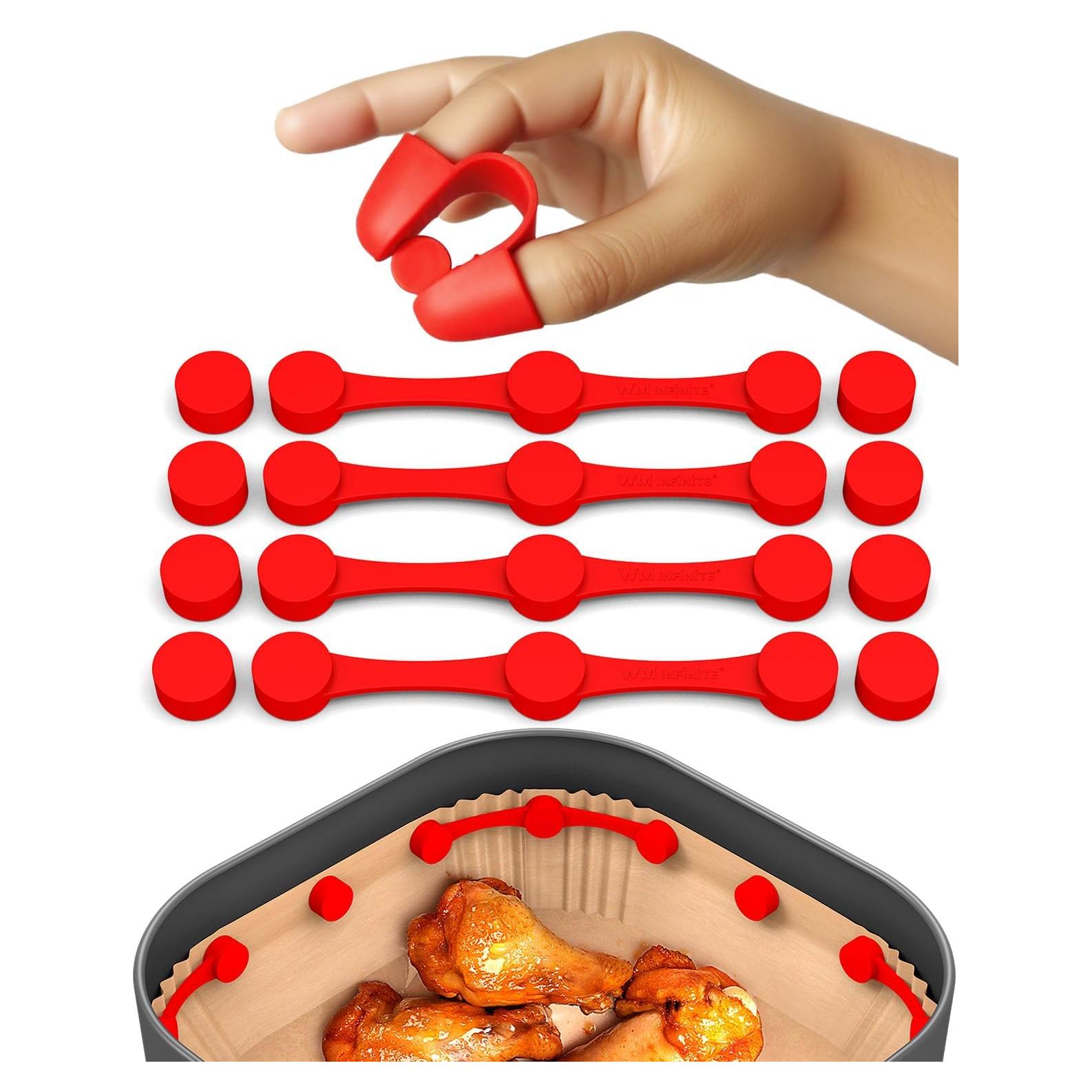 Hebillas Magnéticas de Silicona WM Infinito para Freidora de Aire - 13 Piezas