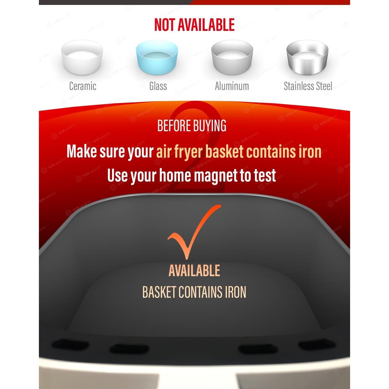 Hebillas Magnéticas de Silicona WM Infinito para Freidora de Aire - 13 Piezas