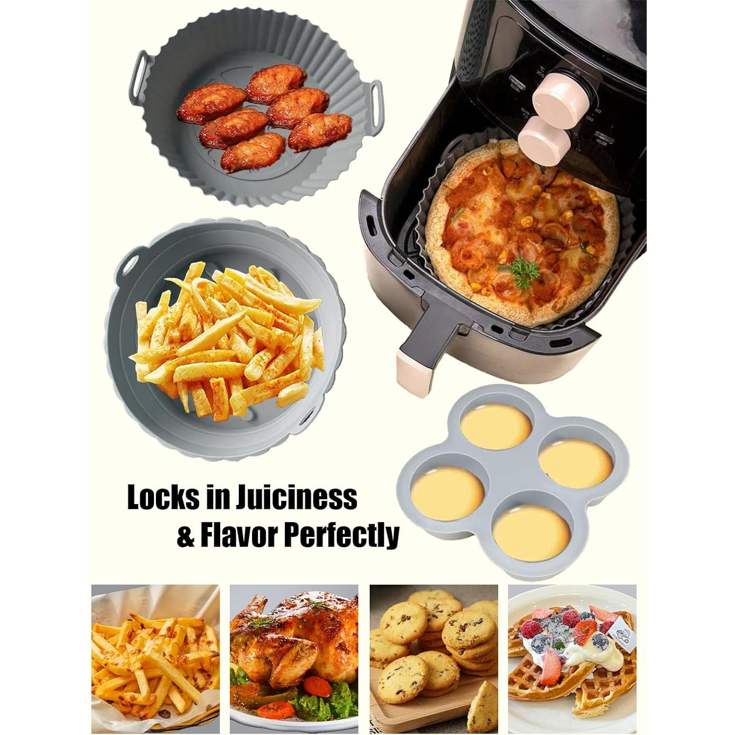 Juego de Forros de Silicona para Freidora de Aire NebulaEdge 5 Piezas