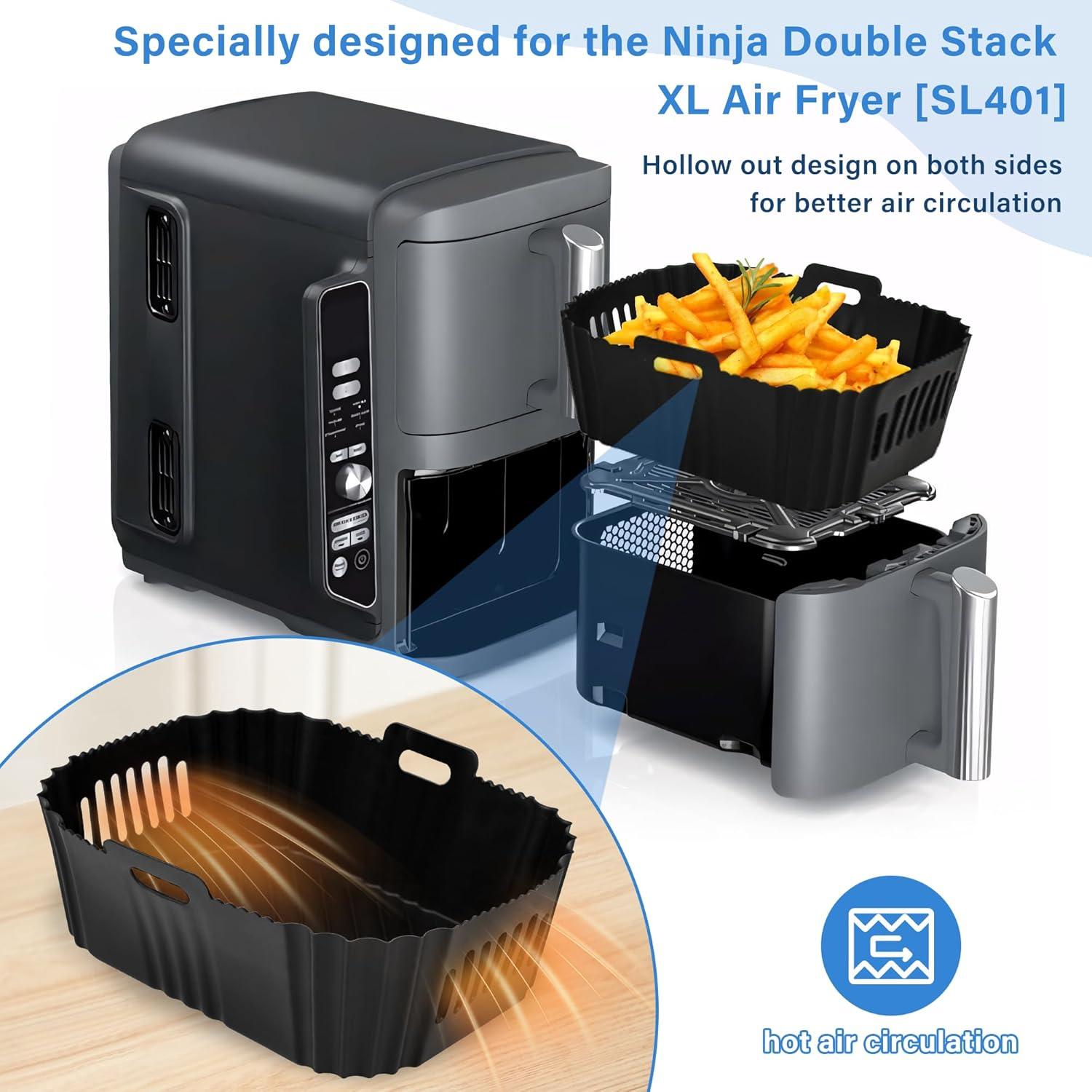 Forros de Silicona Fioxcomko para Freidora Ninja SL401 XL