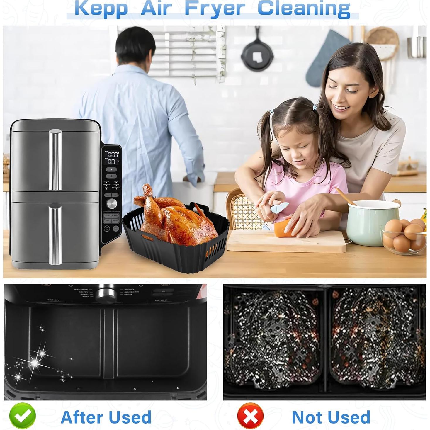 Forros de Silicona Fioxcomko para Freidora Ninja SL401 XL