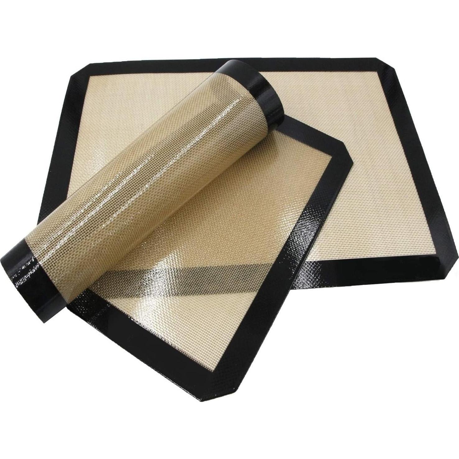 Mats de Hornear de Silicona Antiadherente BOGZON - 2 Piezas 29.2x21.6 cm