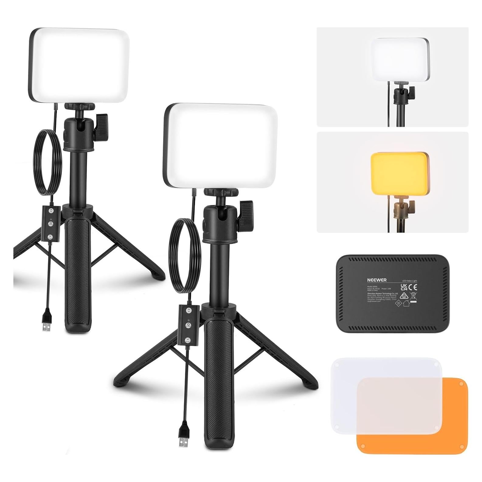 Kit de Iluminación LED NEEWER BP66 para Videoconferencias