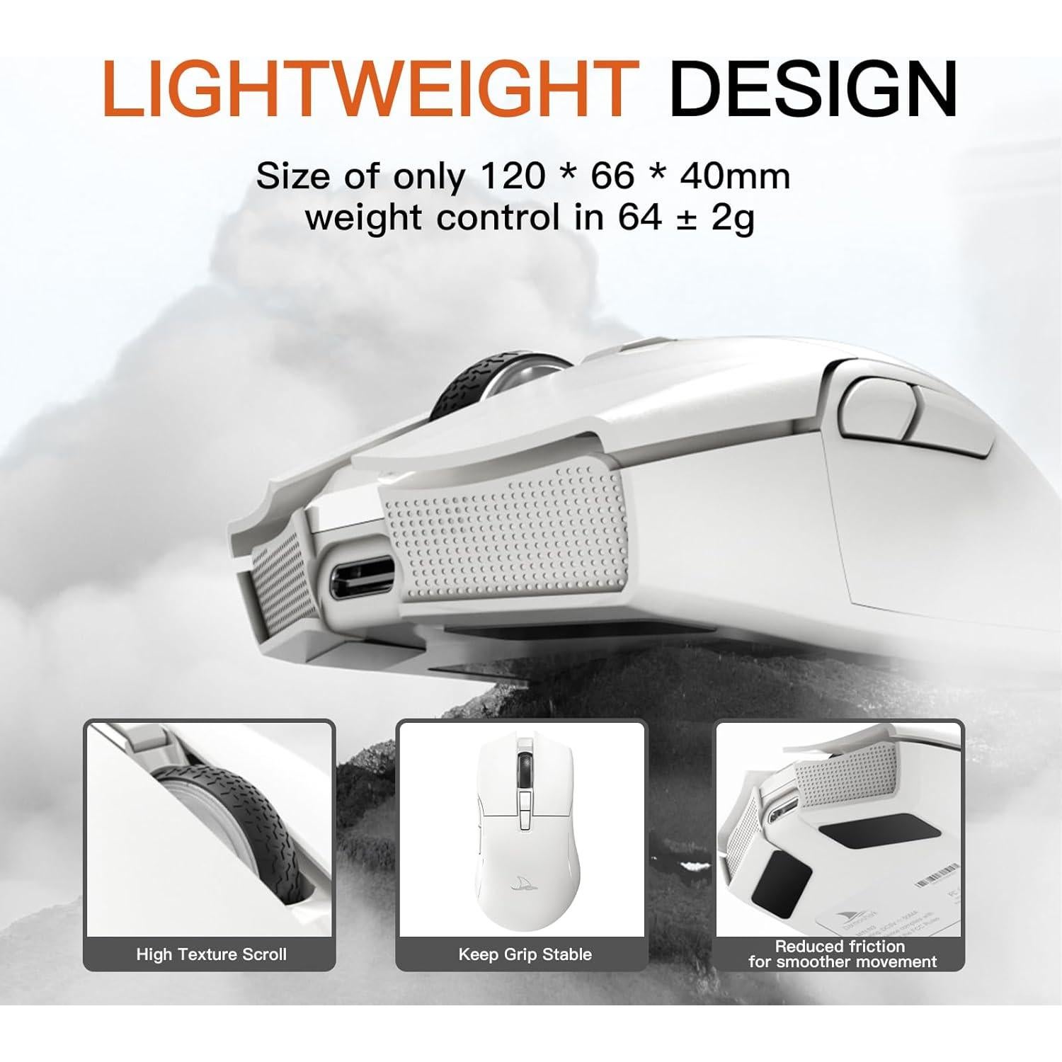 Ratón Inalámbrico para Juegos Darmoshark N3PRO 26000DPI