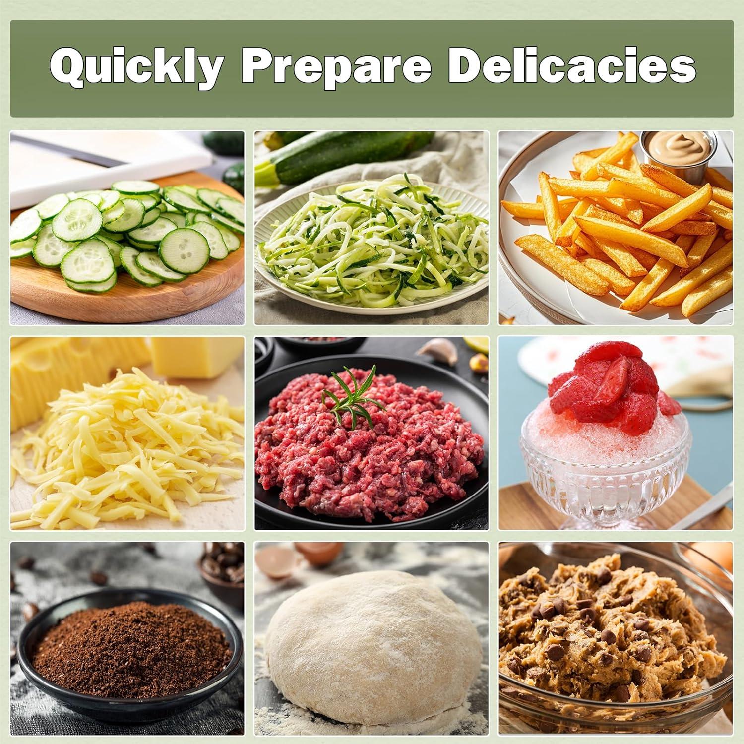 Procesador de Alimentos KICHOT E04 12 Tazas 600W Negro