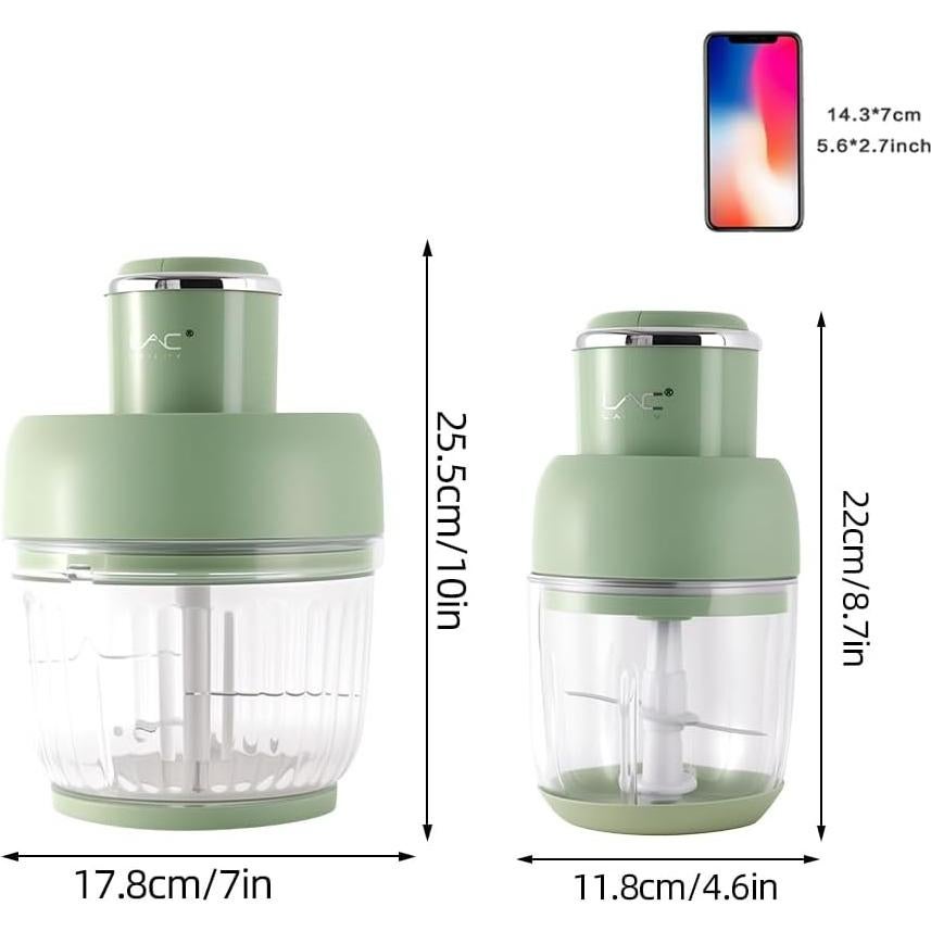 Picadora Eléctrica LAC LAICHY L-7825 - 300W, 2 Tazones de Vidrio