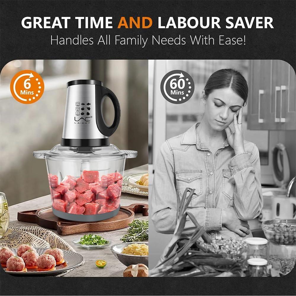 Picadora de Carne LAC LAICHY L-7816, 350W, 2 Tazones 16 Tazas