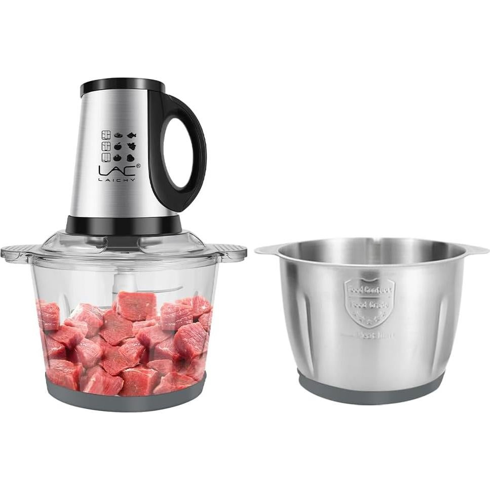 Picadora de Carne LAC LAICHY L-7816, 350W, 2 Tazones 16 Tazas