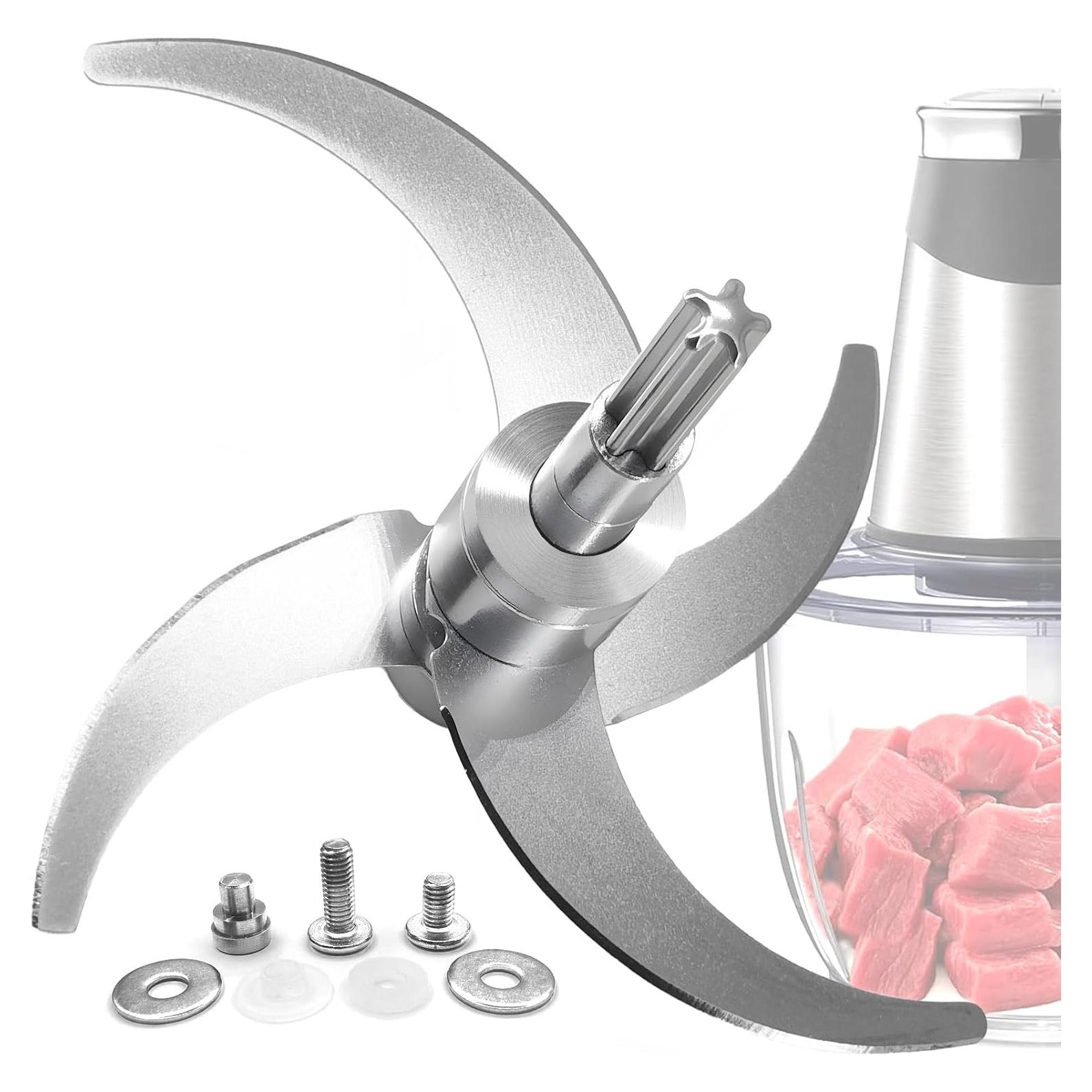 Cuchilla de Procesador de Alimentos LENONG Acero Inoxidable 4 Cuchillas