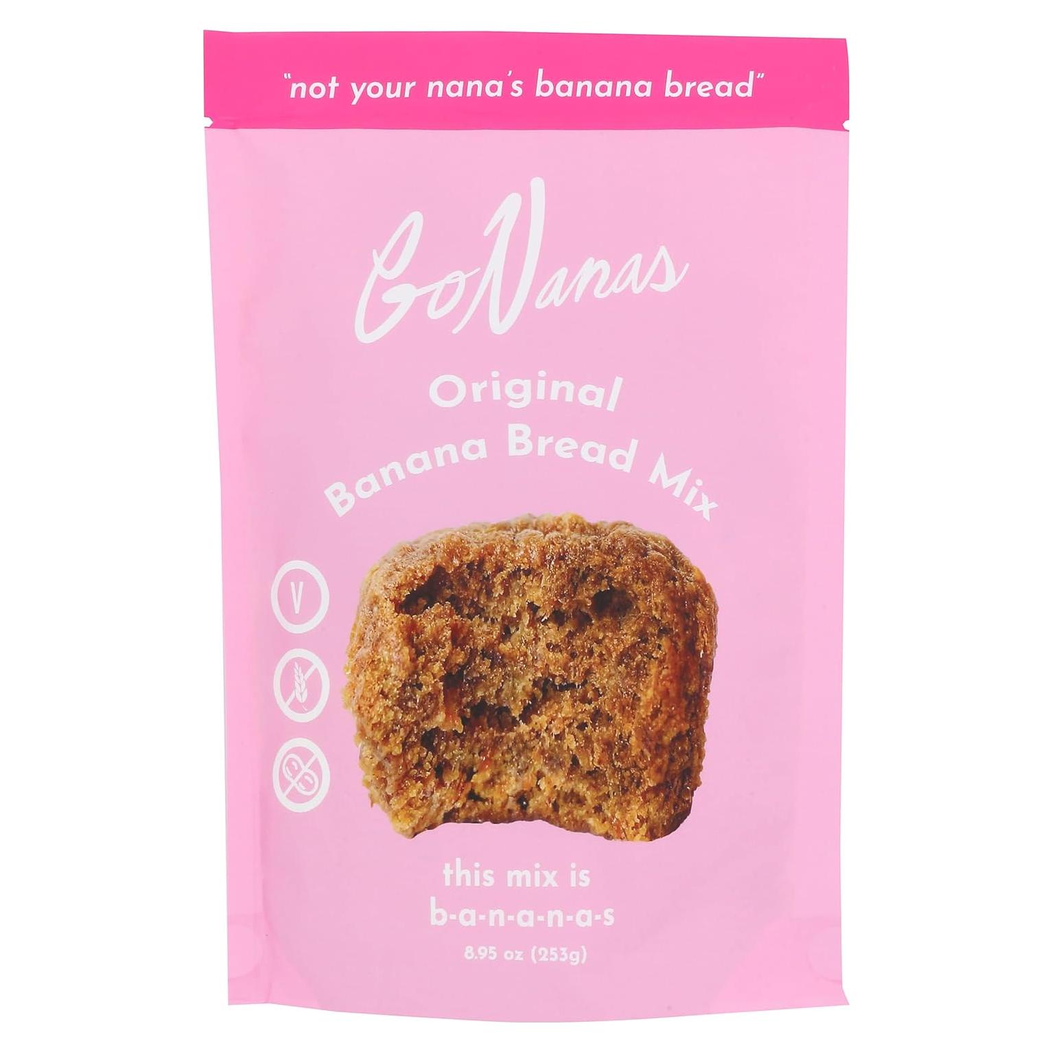 Mezcla de Pan de Plátano Go Nanas 253.8 g Sin Grasas