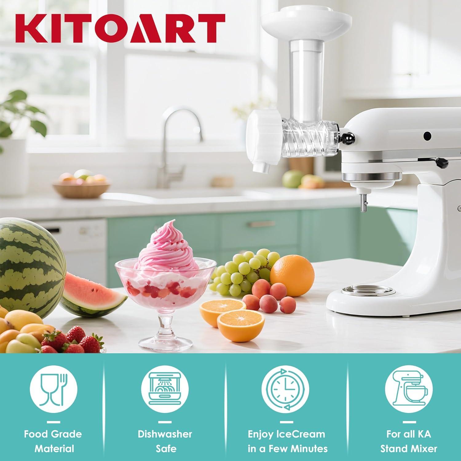 Accesorio de Helado KITOART para Batidora KitchenAid - Frutas Congeladas