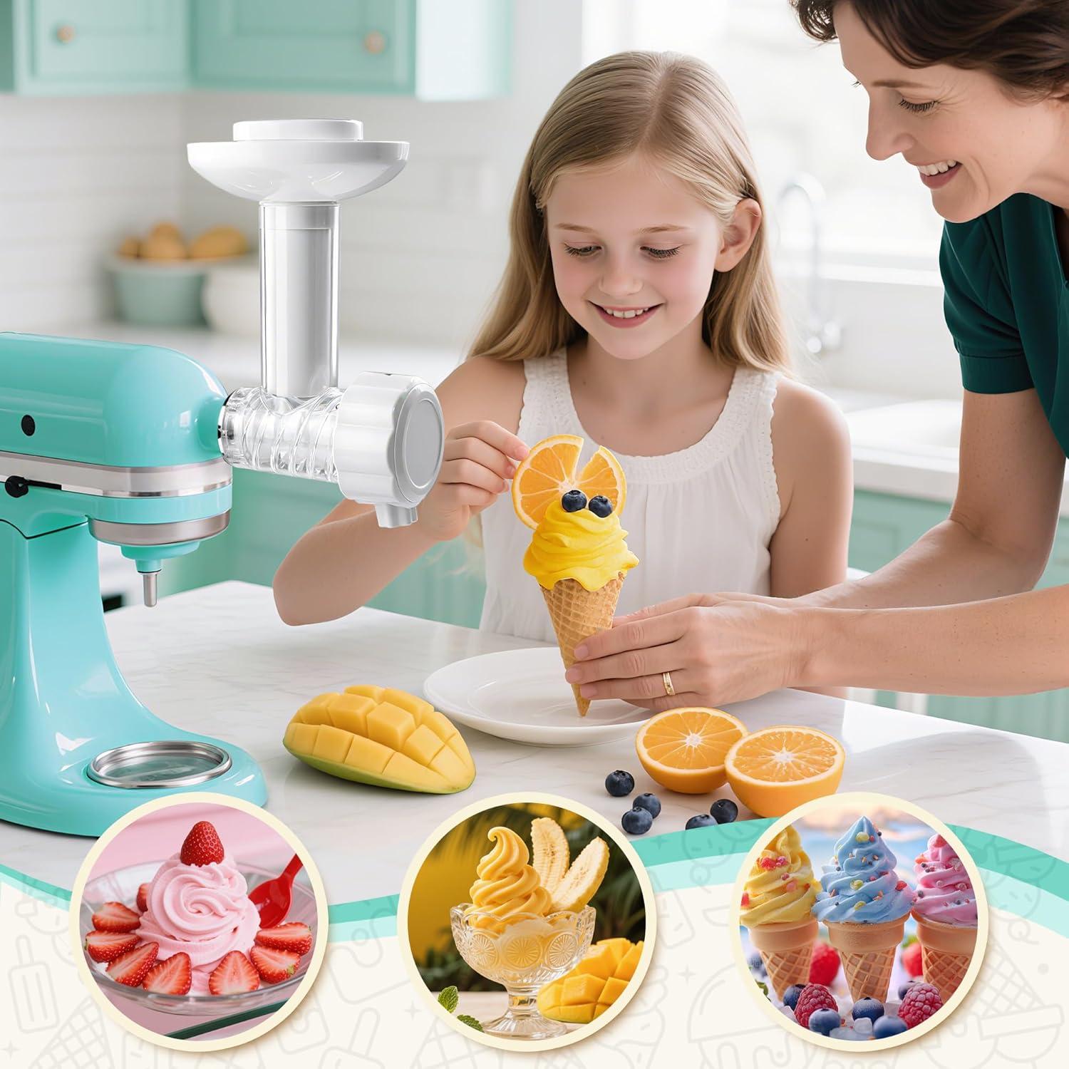 Accesorio de Helado KITOART para Batidora KitchenAid - Frutas Congeladas
