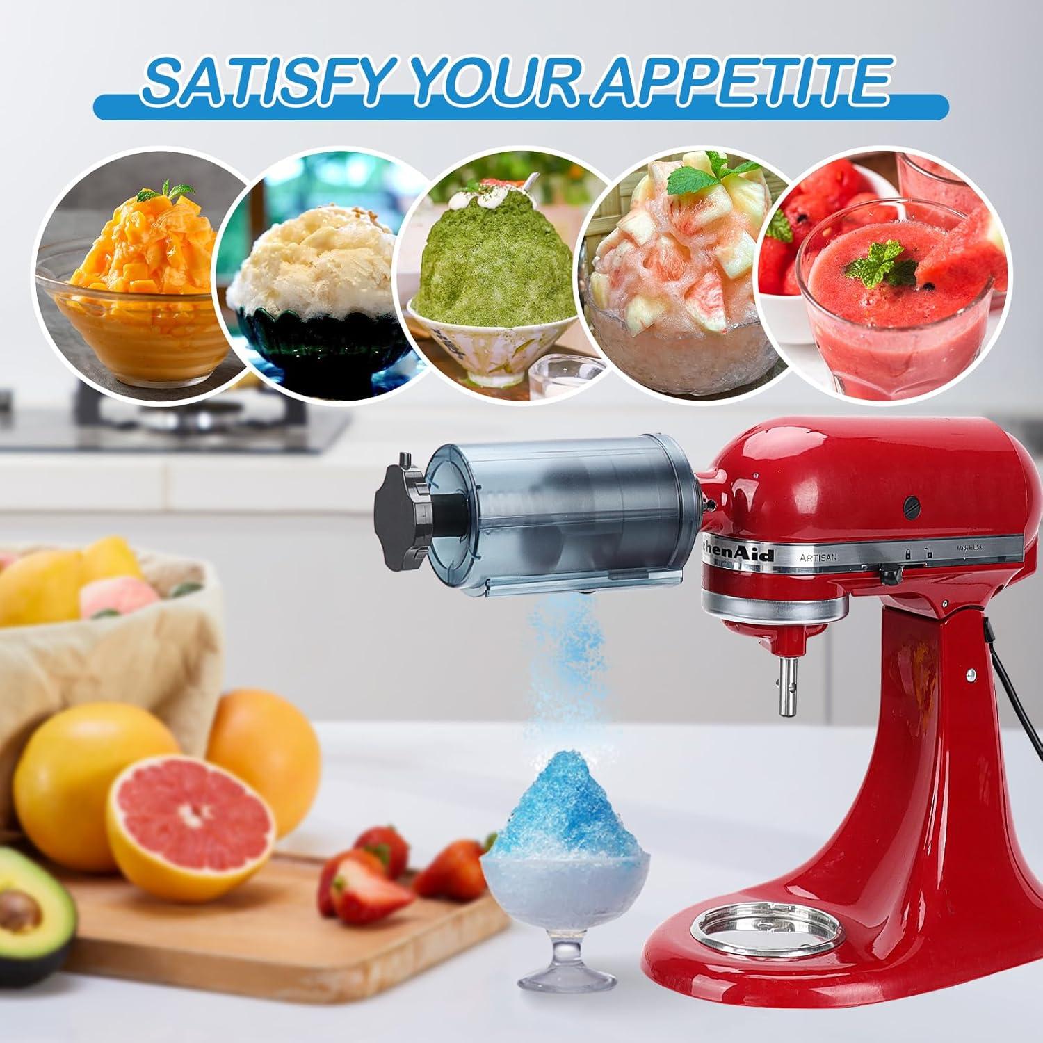 Máquina de Hielo Raspado Fedowal para Mezclador KitchenAid 500ml