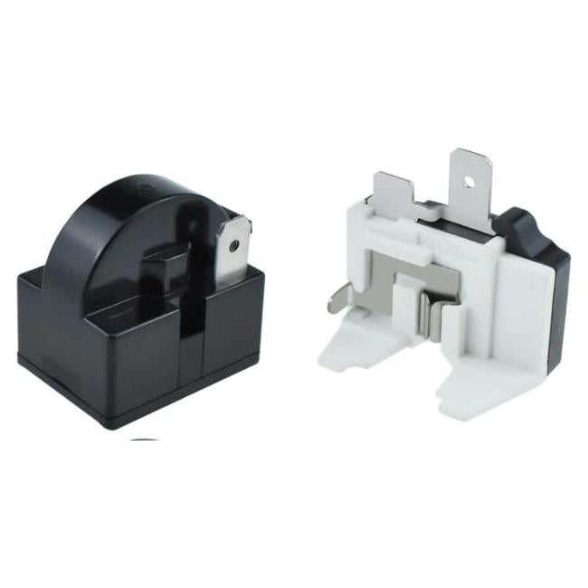 Kit 2 Piezas Relé de Arranque PTC 4.7 Ohm y Protector Sobrecarga