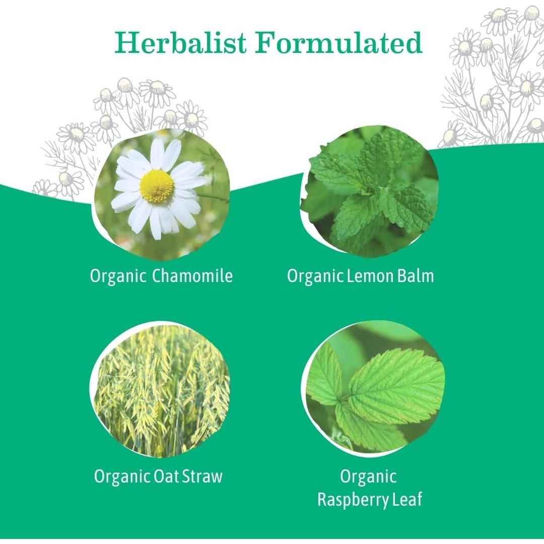 Té Orgánico Peaceful Mama Earth Mama 16 Bolsitas Calmante