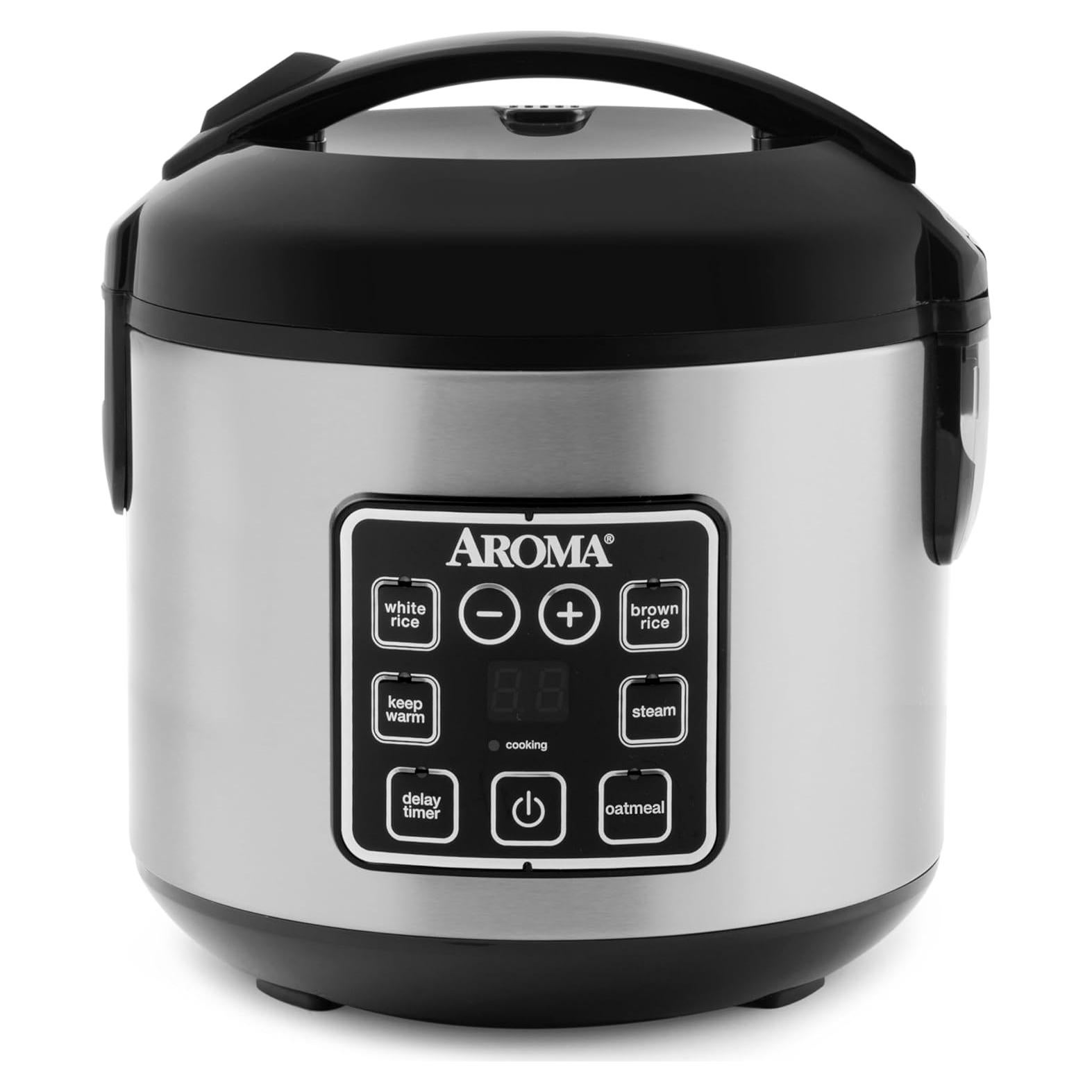 Olla Arroz Digital AROMA 2 Qt. Antiadherente 8 Tazas