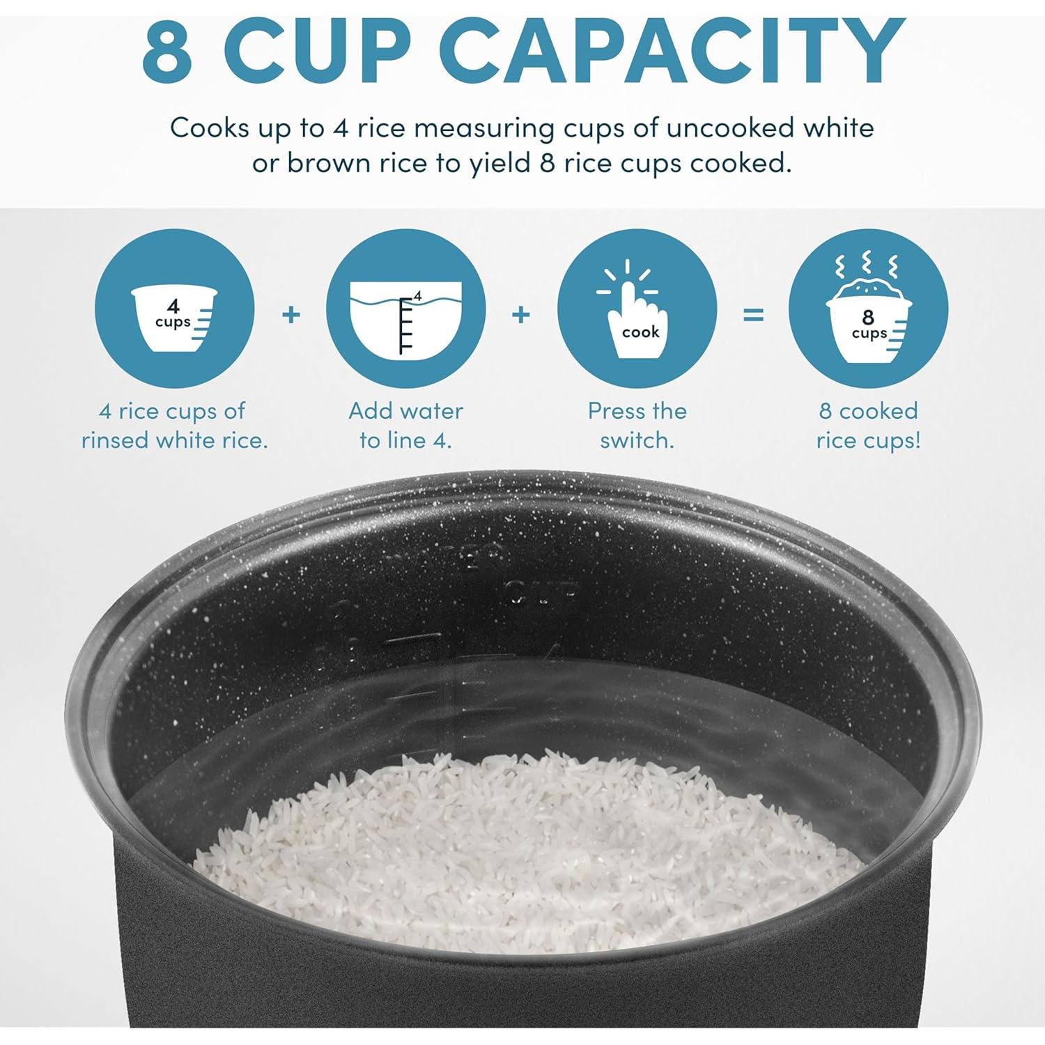 Olla Arroz Digital AROMA 2 Qt. Antiadherente 8 Tazas