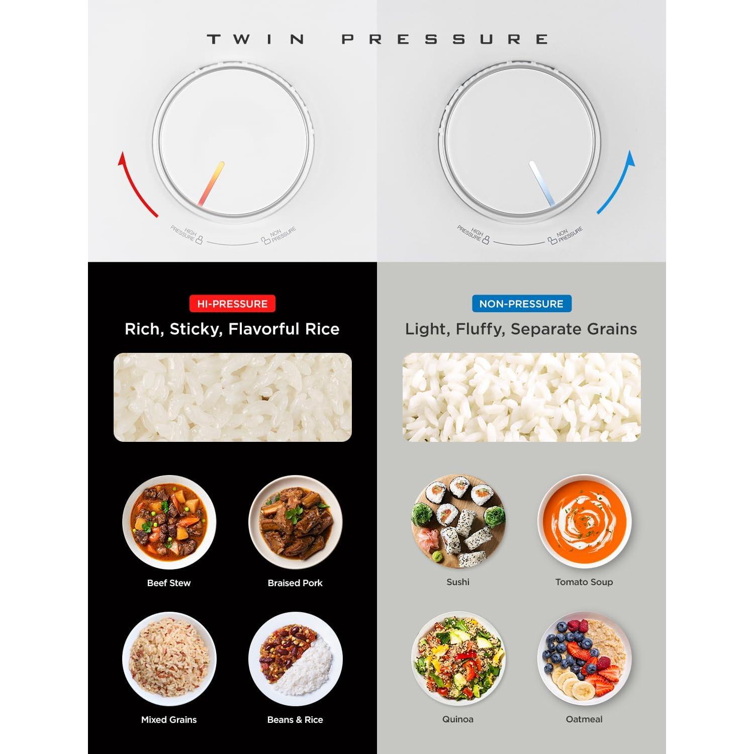 Cocina de Arroz a Presión Cuckoo CRP-ST0609FW 6 Tazas Blanca