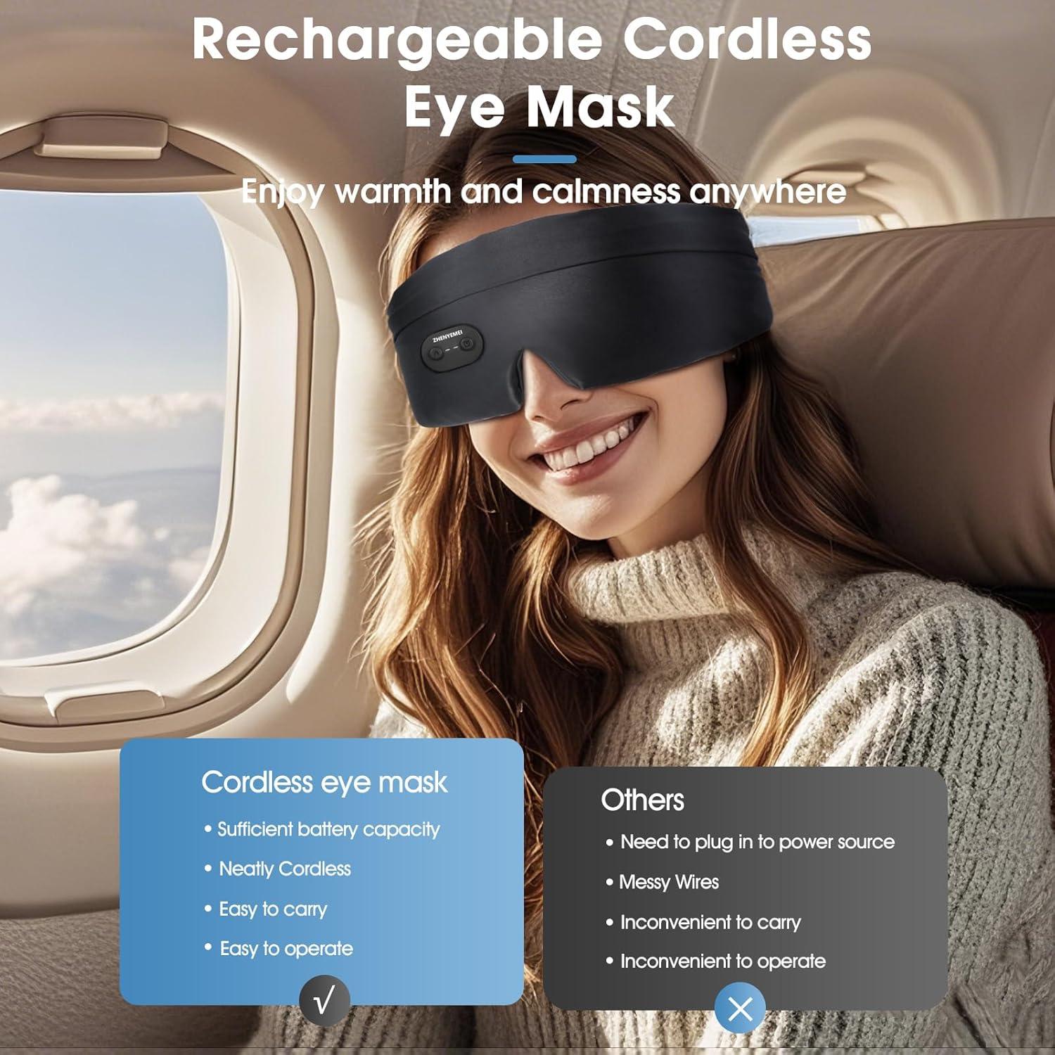 Mascarilla Ocular Calentada ZHENYEMEI - Alivio Ojos Secos 3 Niveles