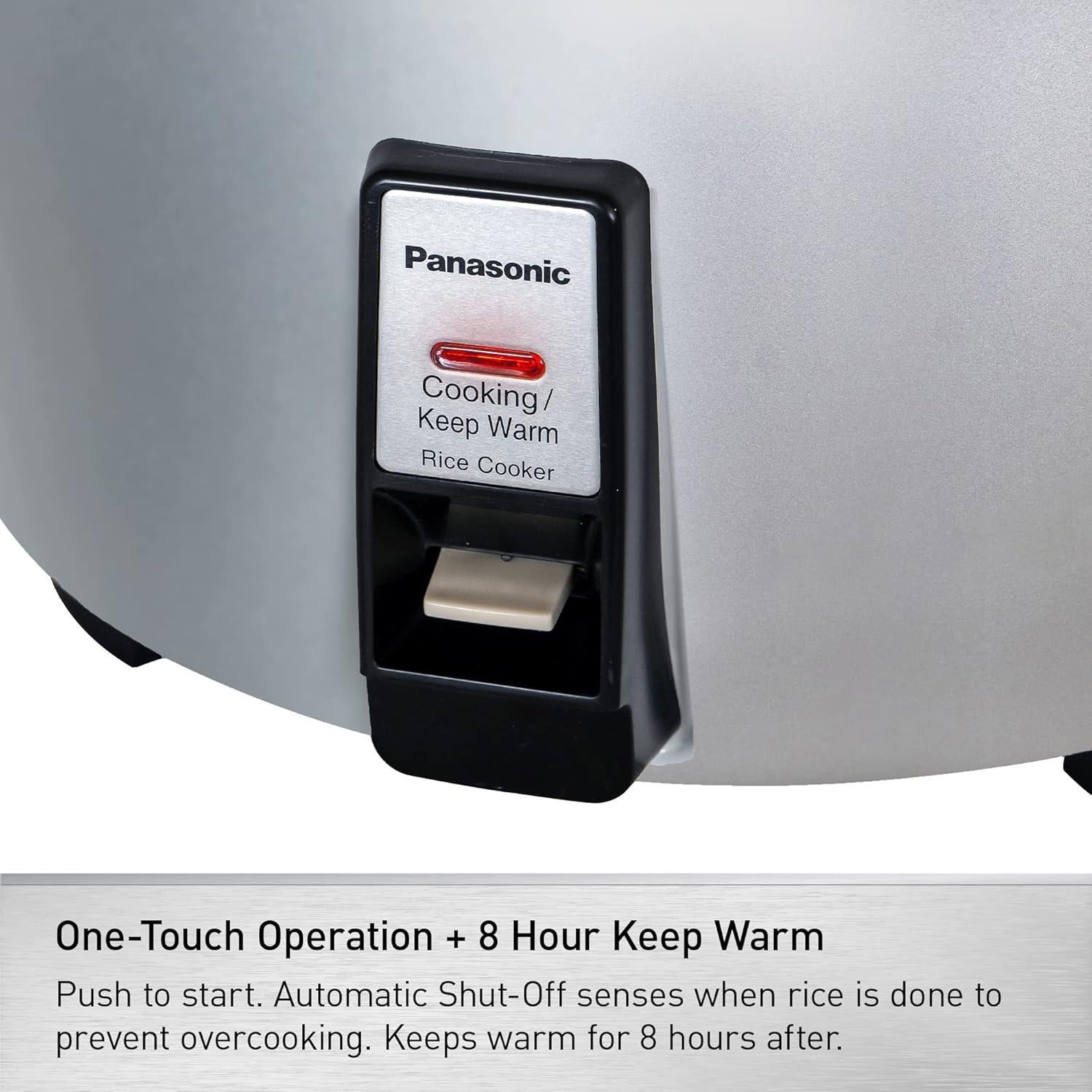 Cocedor de Arroz Panasonic SR-42HZP 46 Tazas Comercial Plata